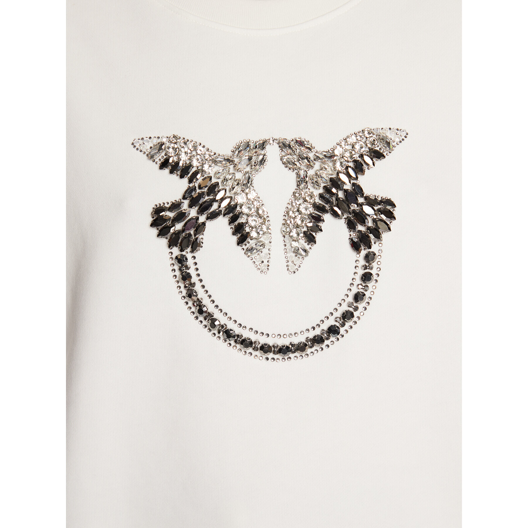 Pinko Суитшърт 100534 A0M9 Бял Relaxed Fit - Pepit.bg