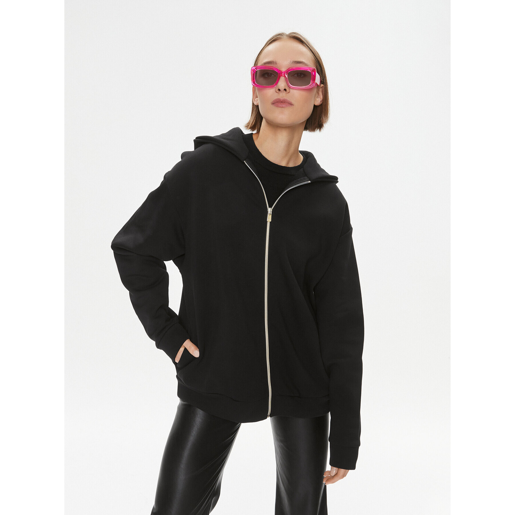 Pinko Суитшърт 102471 A1DJ Черен Loose Fit - Pepit.bg