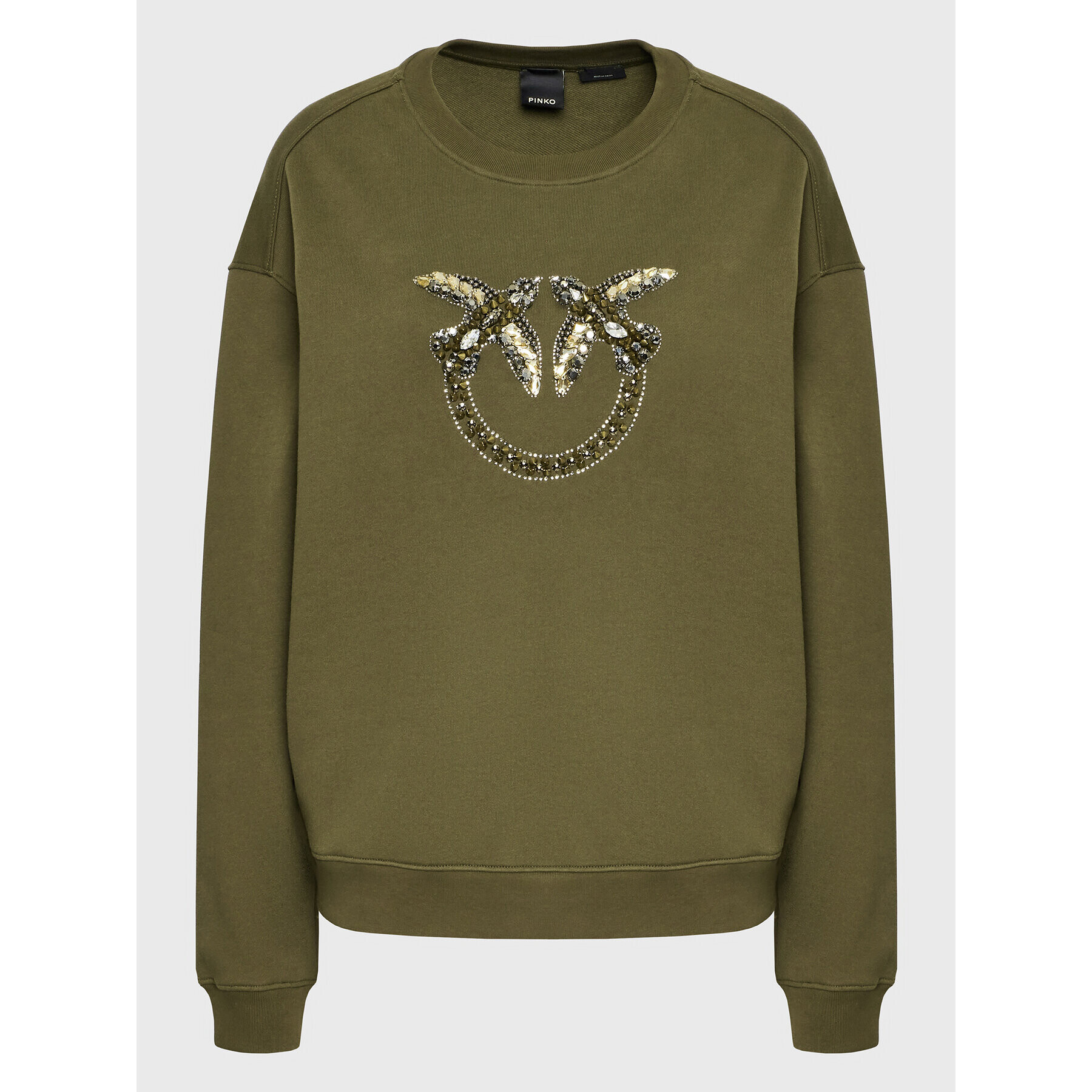 Pinko Суитшърт 1G17YM Y722 Зелен Regular Fit - Pepit.bg
