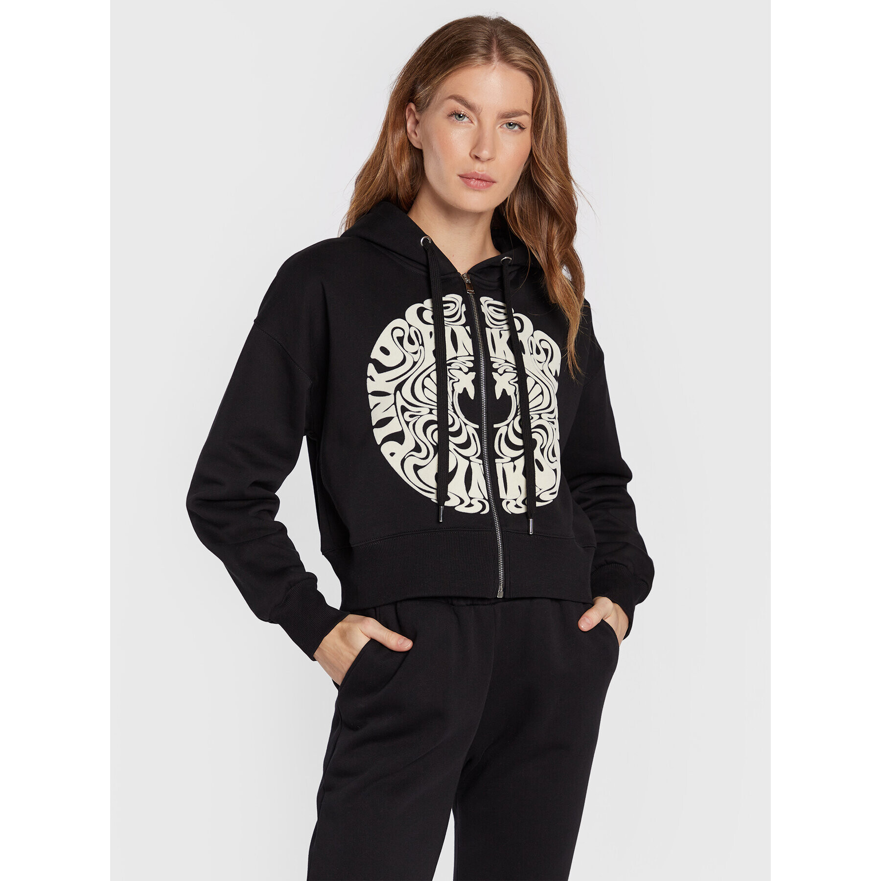 Pinko Суитшърт Leonida 1G1875 Y54B Черен Regular Fit - Pepit.bg