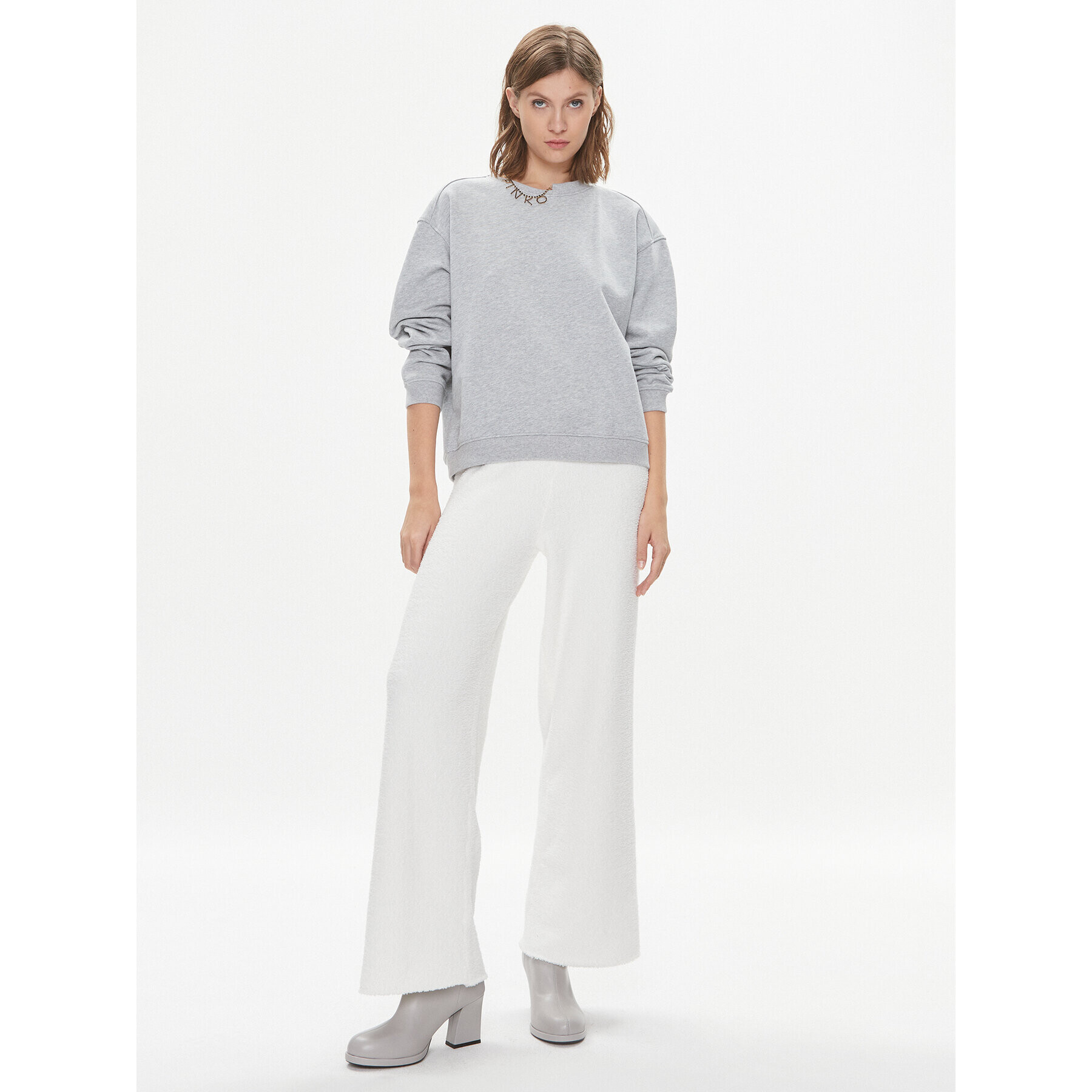 Pinko Суитшърт Marybell 102294 A1CP Сив Regular Fit - Pepit.bg