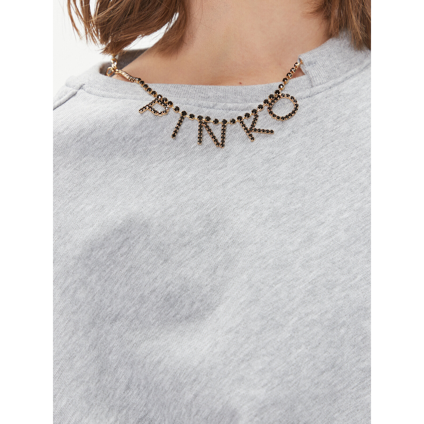 Pinko Суитшърт Marybell 102294 A1CP Сив Regular Fit - Pepit.bg