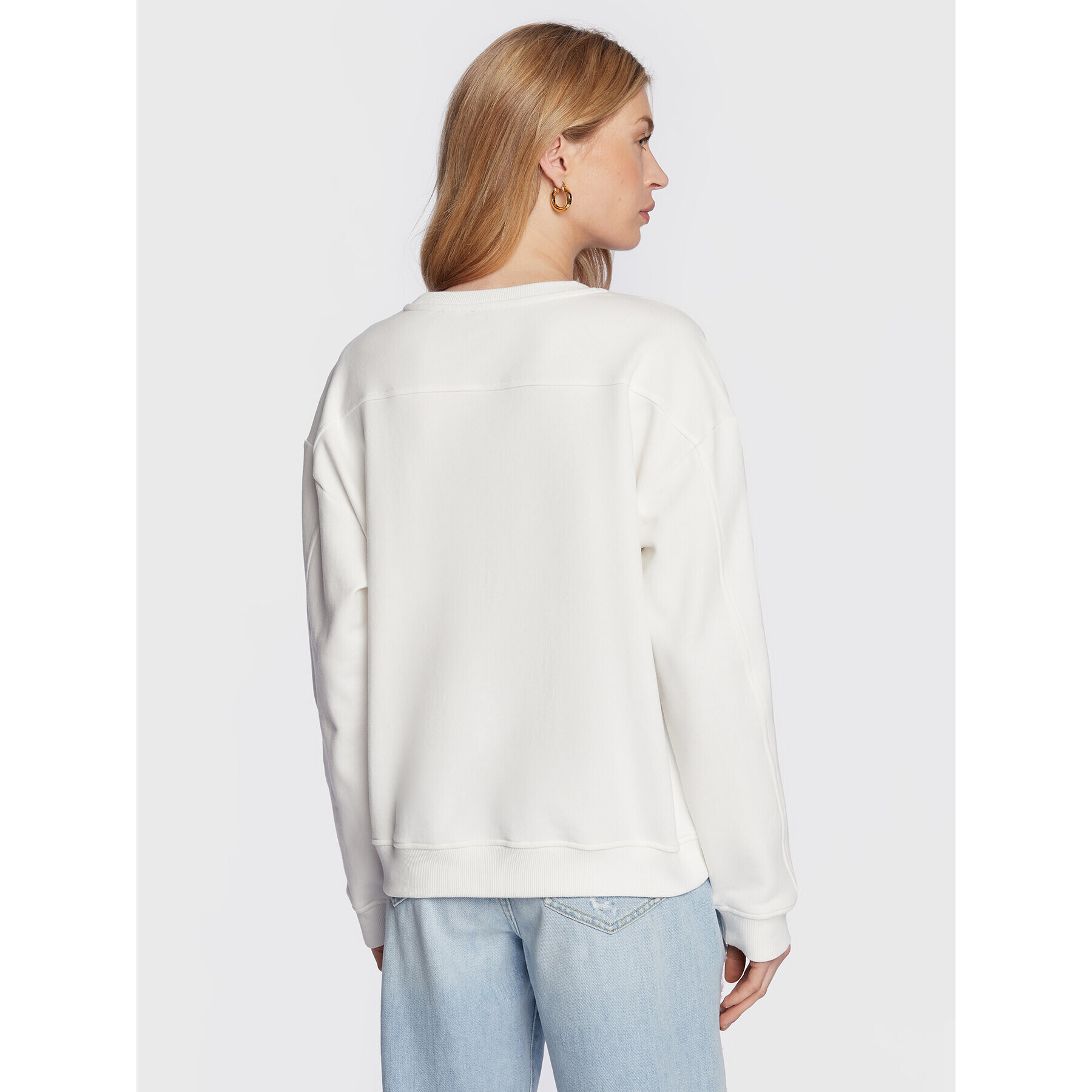 Pinko Суитшърт Motivato 100352 A0KN Бял Regular Fit - Pepit.bg