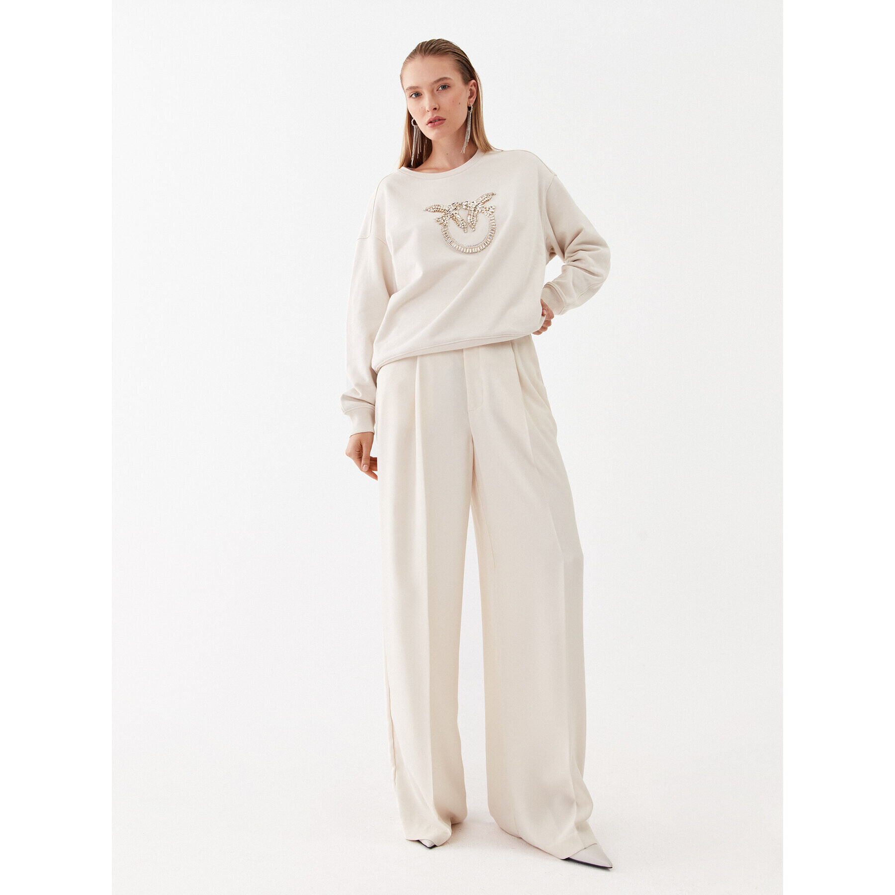Pinko Суитшърт Nelly 100534 A15C Бежов Regular Fit - Pepit.bg