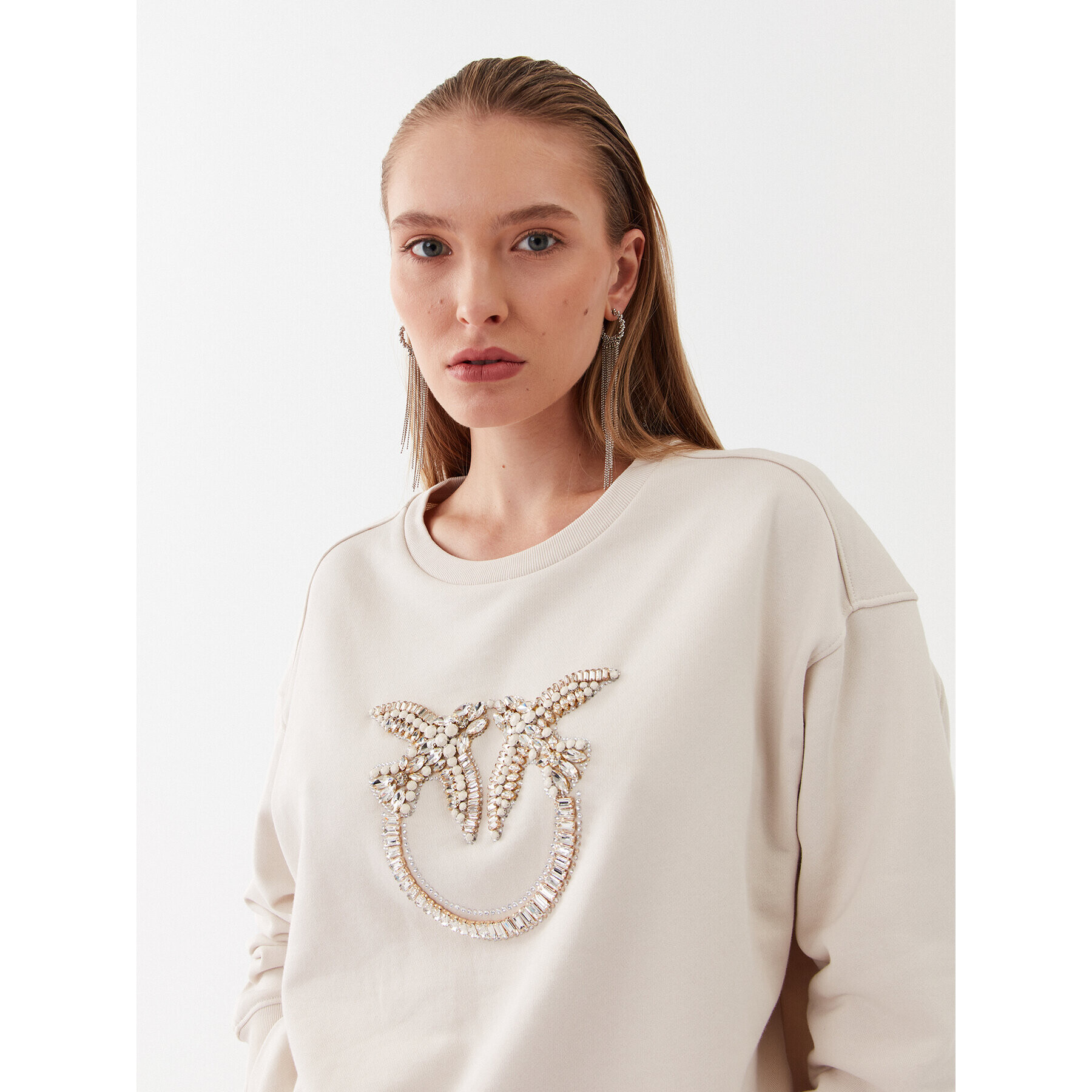 Pinko Суитшърт Nelly 100534 A15C Бежов Regular Fit - Pepit.bg