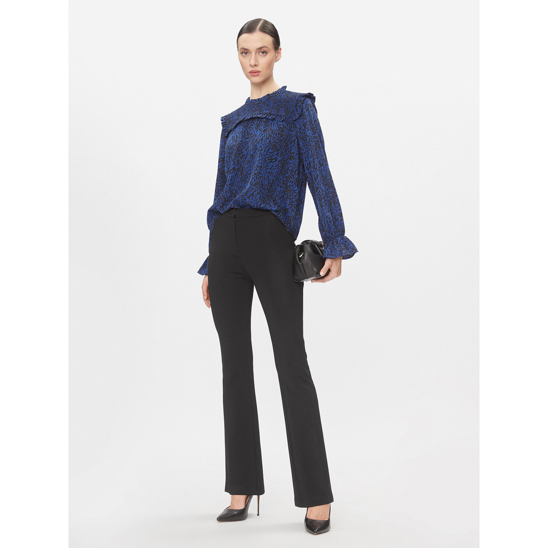 Pinko Текстилни панталони Hulka 100054 A04I Черен Straight Leg - Pepit.bg