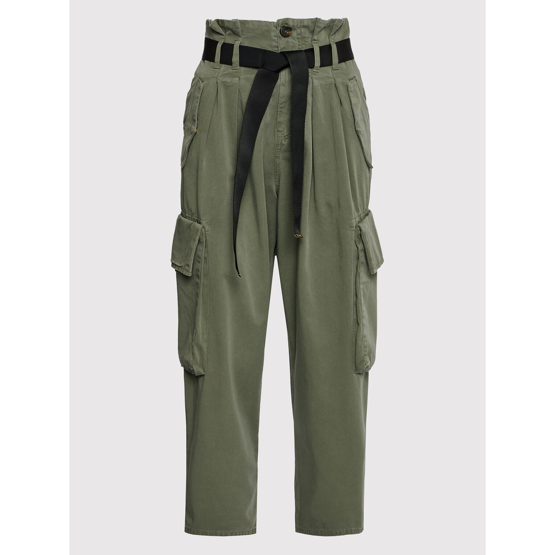Pinko Текстилни панталони Ronfare 1J1122 A0D5 Зелен Oversize - Pepit.bg