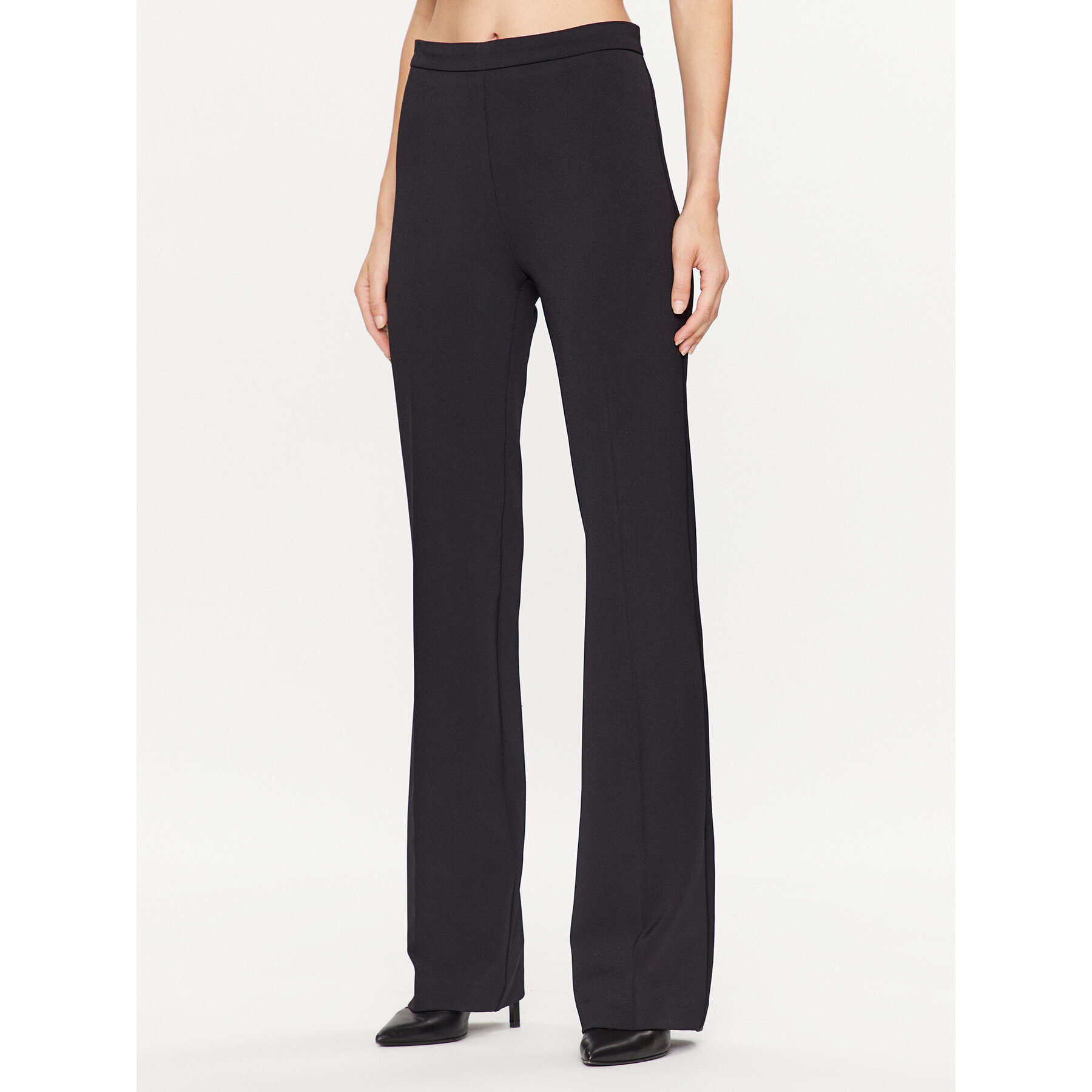 Pinko Текстилни панталони Spin Pantalone 101591 A0HC Черен Regular Fit - Pepit.bg