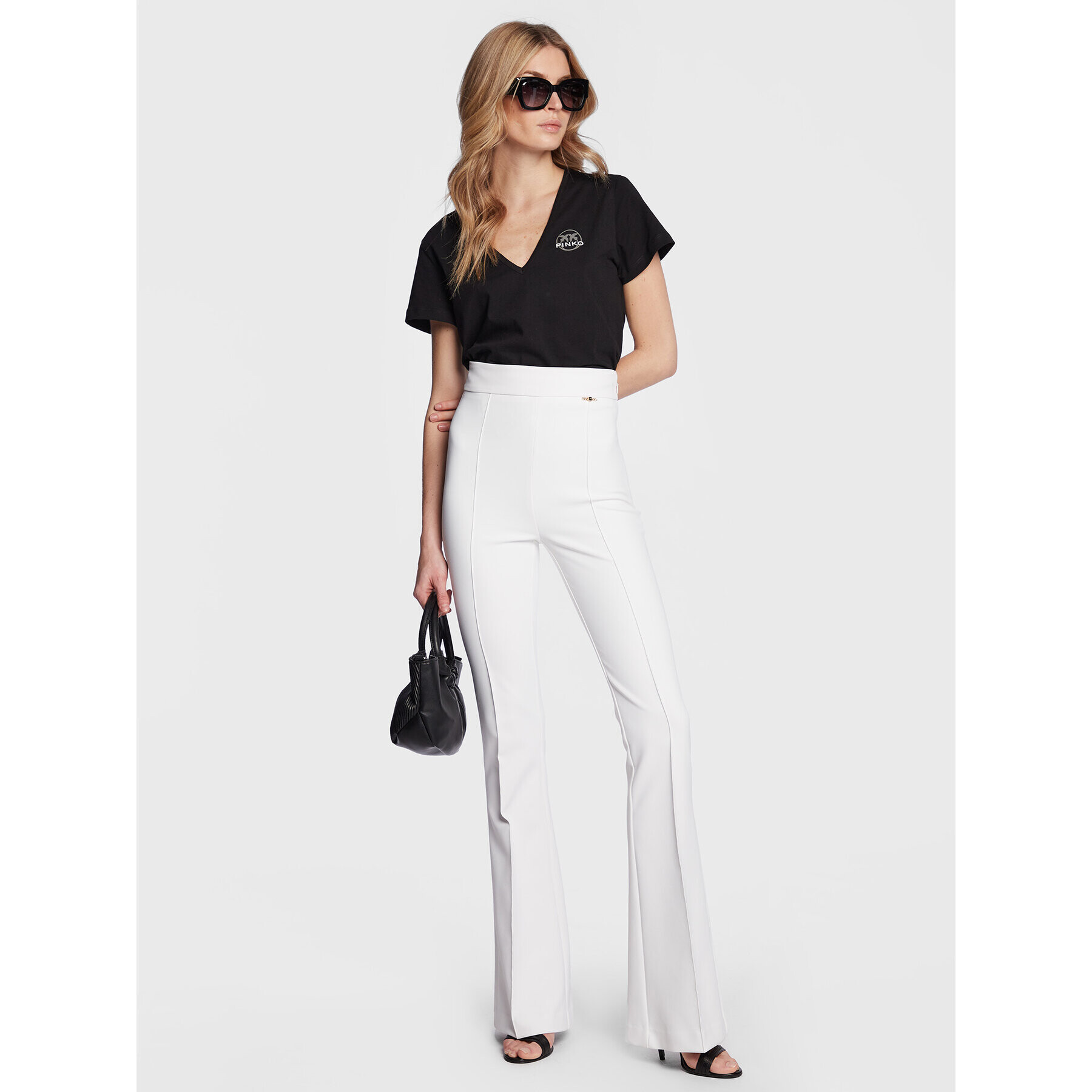 Pinko Тишърт 100372 A0KO Черен Regular Fit - Pepit.bg