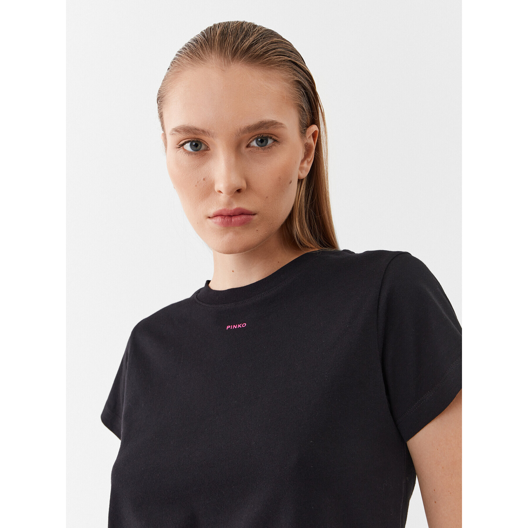 Pinko Тишърт 100373 A0KP Черен Regular Fit - Pepit.bg