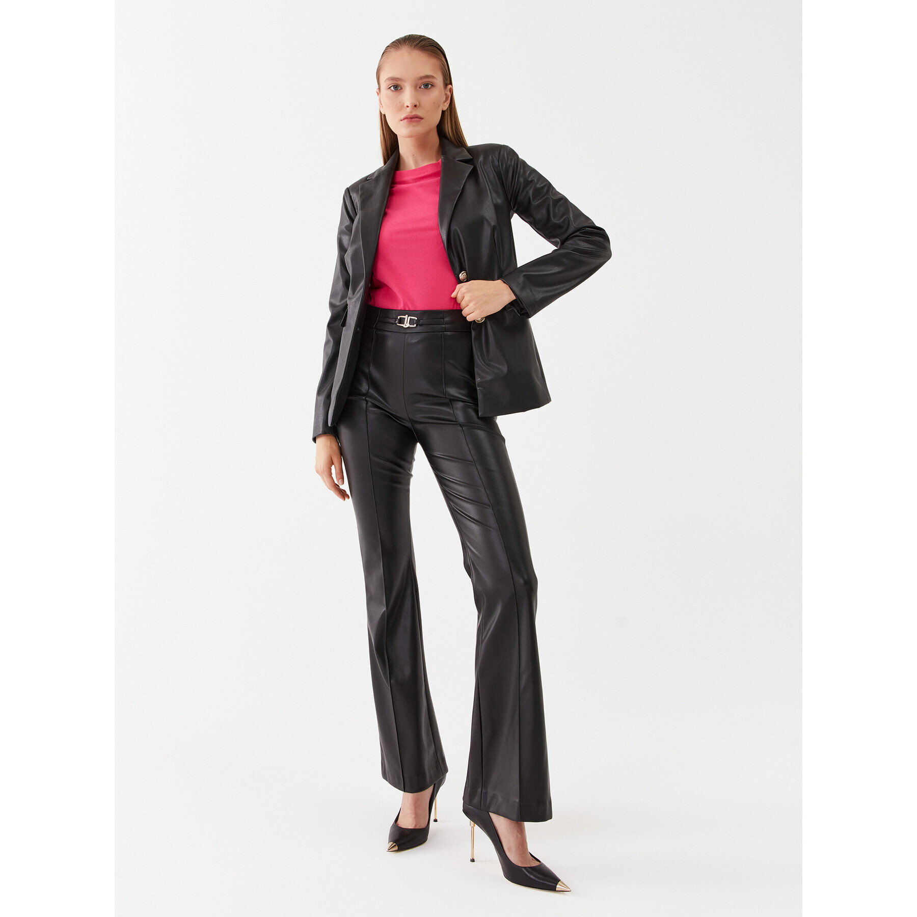 Pinko Тишърт 100373 A0KP Розов Regular Fit - Pepit.bg