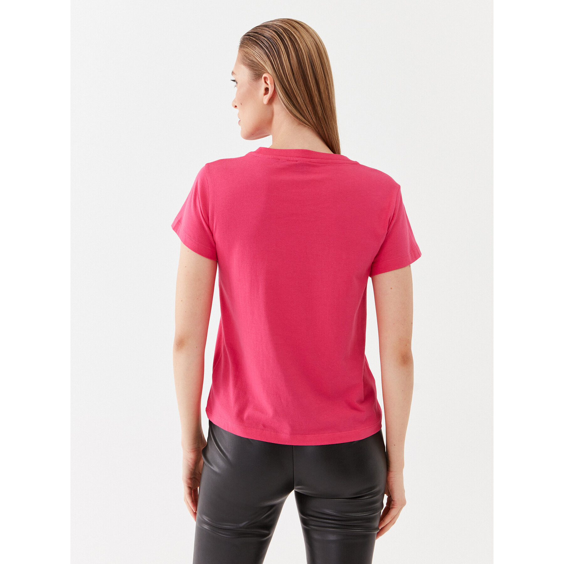 Pinko Тишърт 100373 A0KP Розов Regular Fit - Pepit.bg