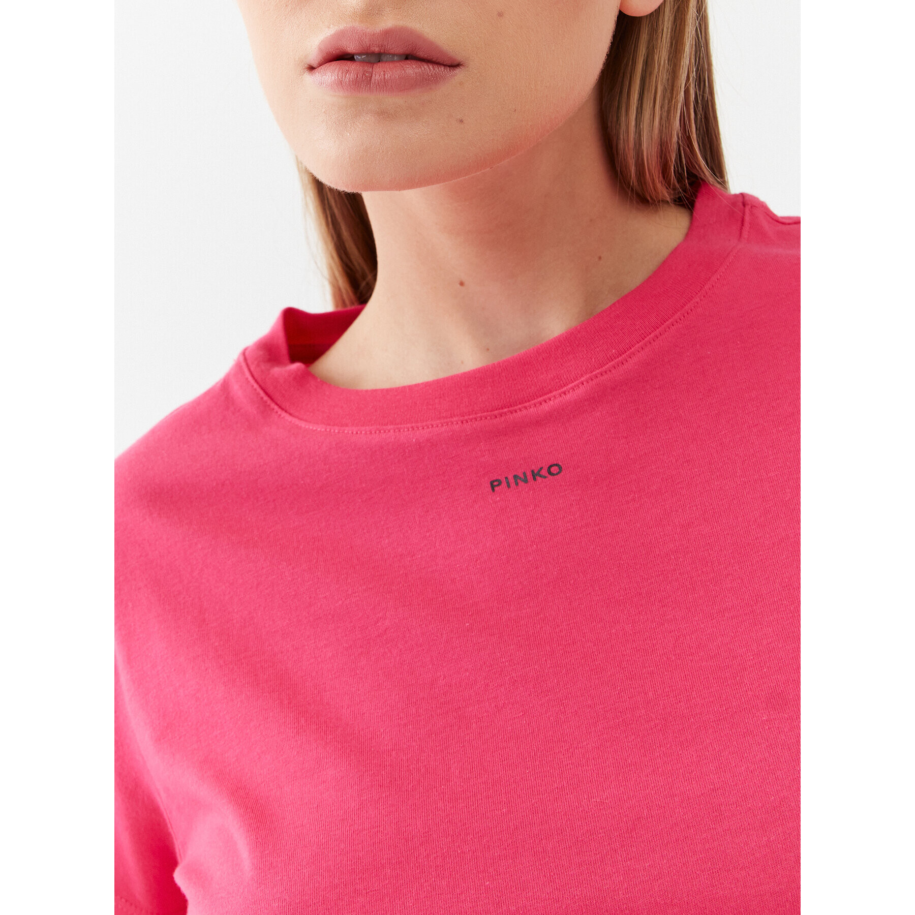 Pinko Тишърт 100373 A0KP Розов Regular Fit - Pepit.bg