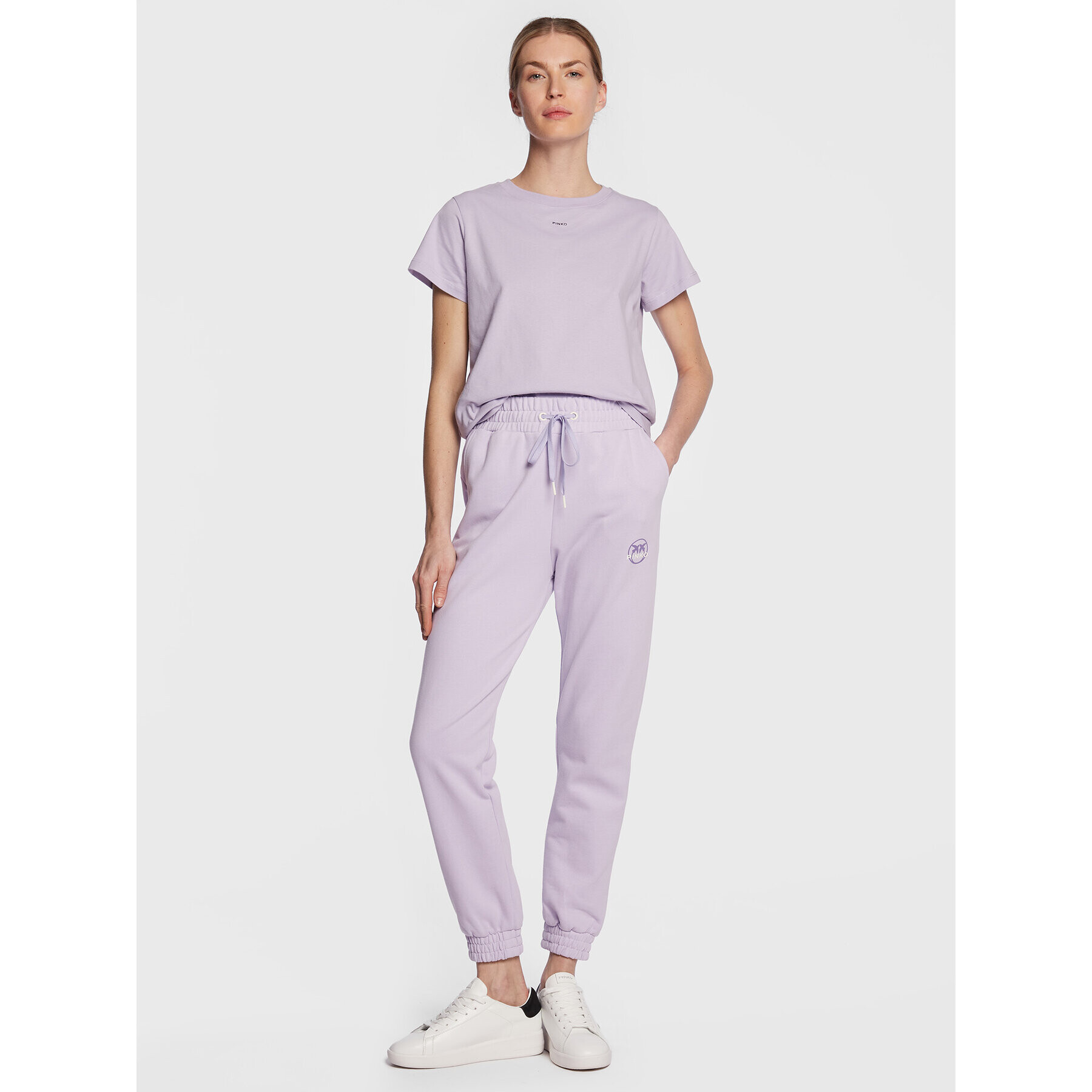Pinko Тишърт 100373 A0KP Виолетов Relaxed Fit - Pepit.bg