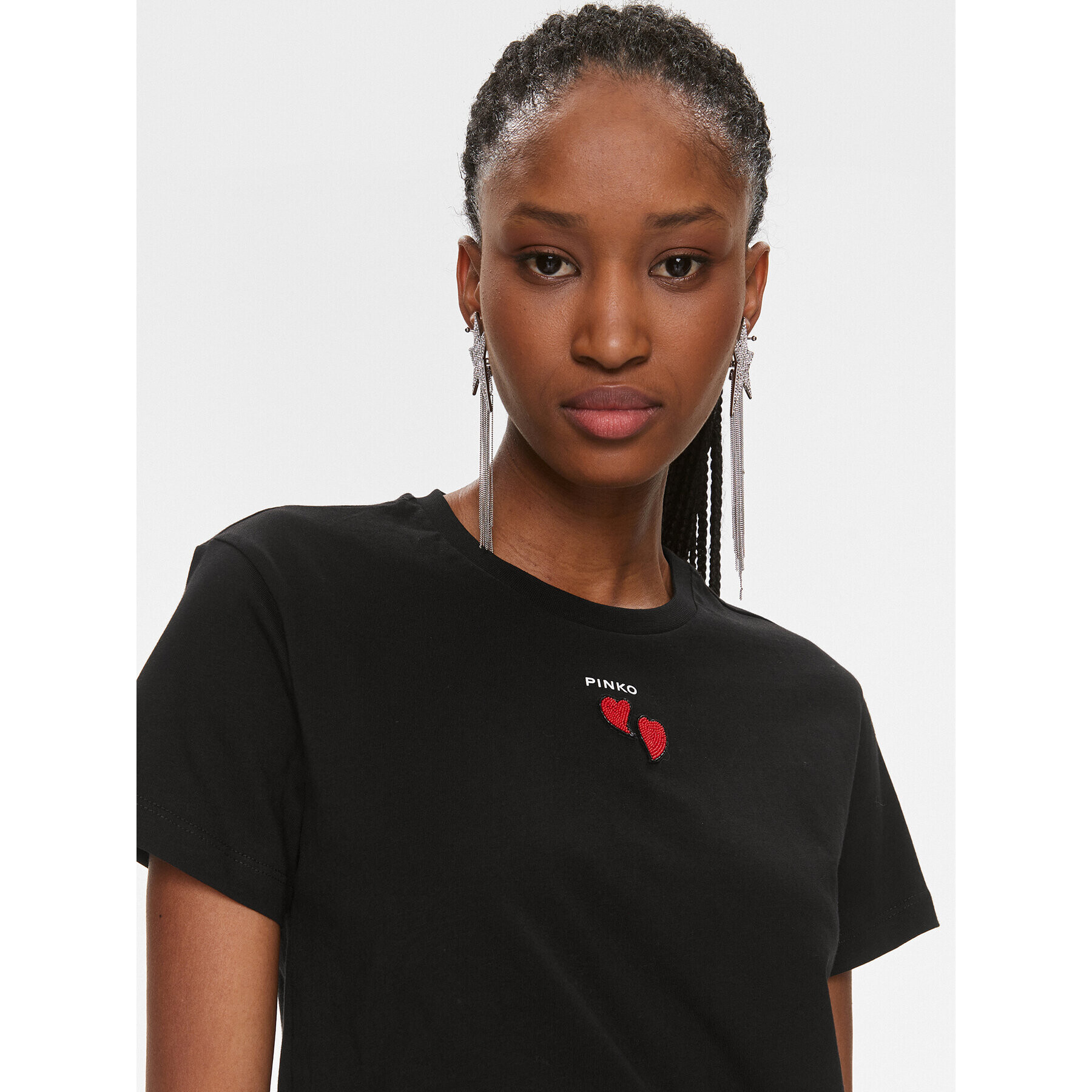 Pinko Тишърт 100789 A1P8 Черен Regular Fit - Pepit.bg
