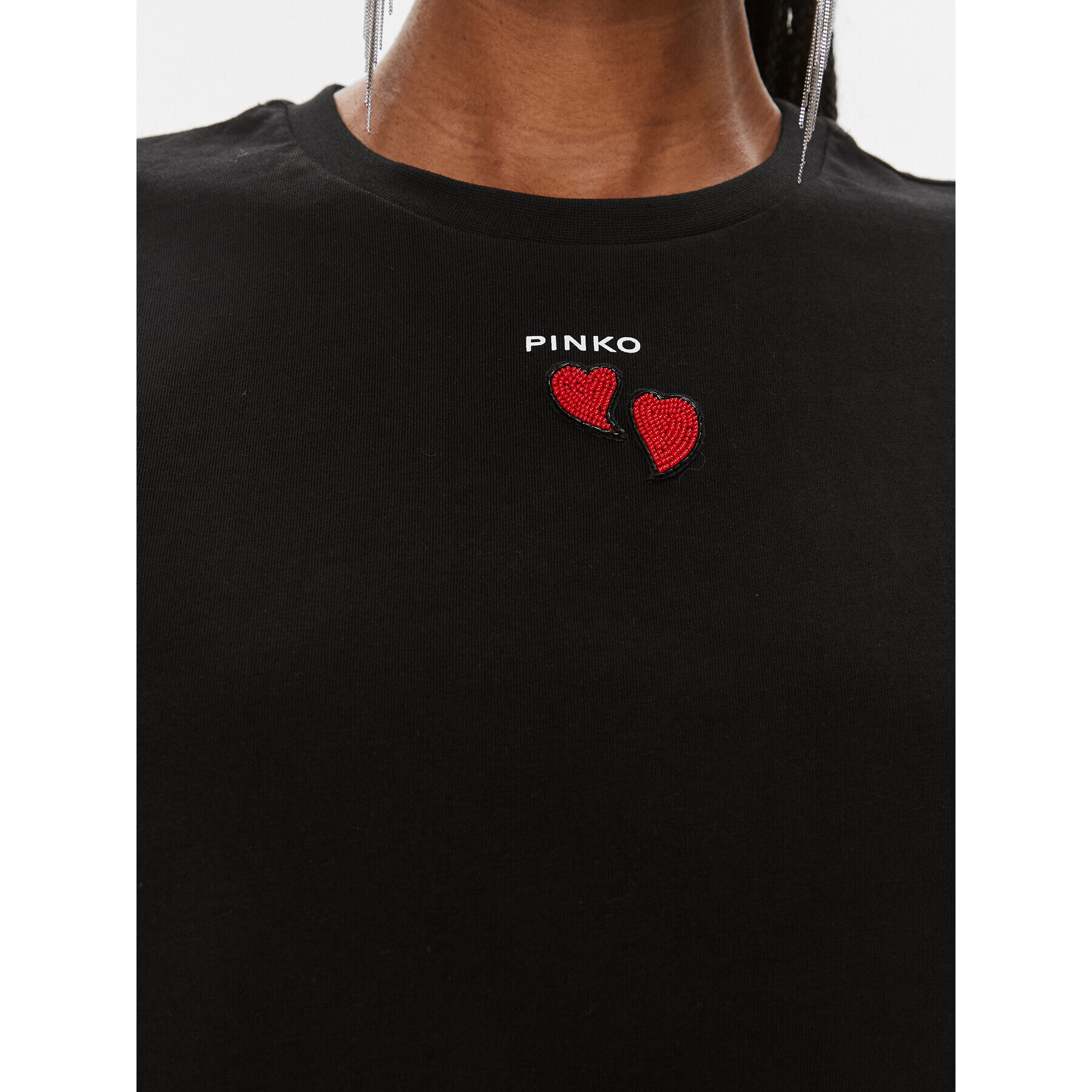 Pinko Тишърт 100789 A1P8 Черен Regular Fit - Pepit.bg