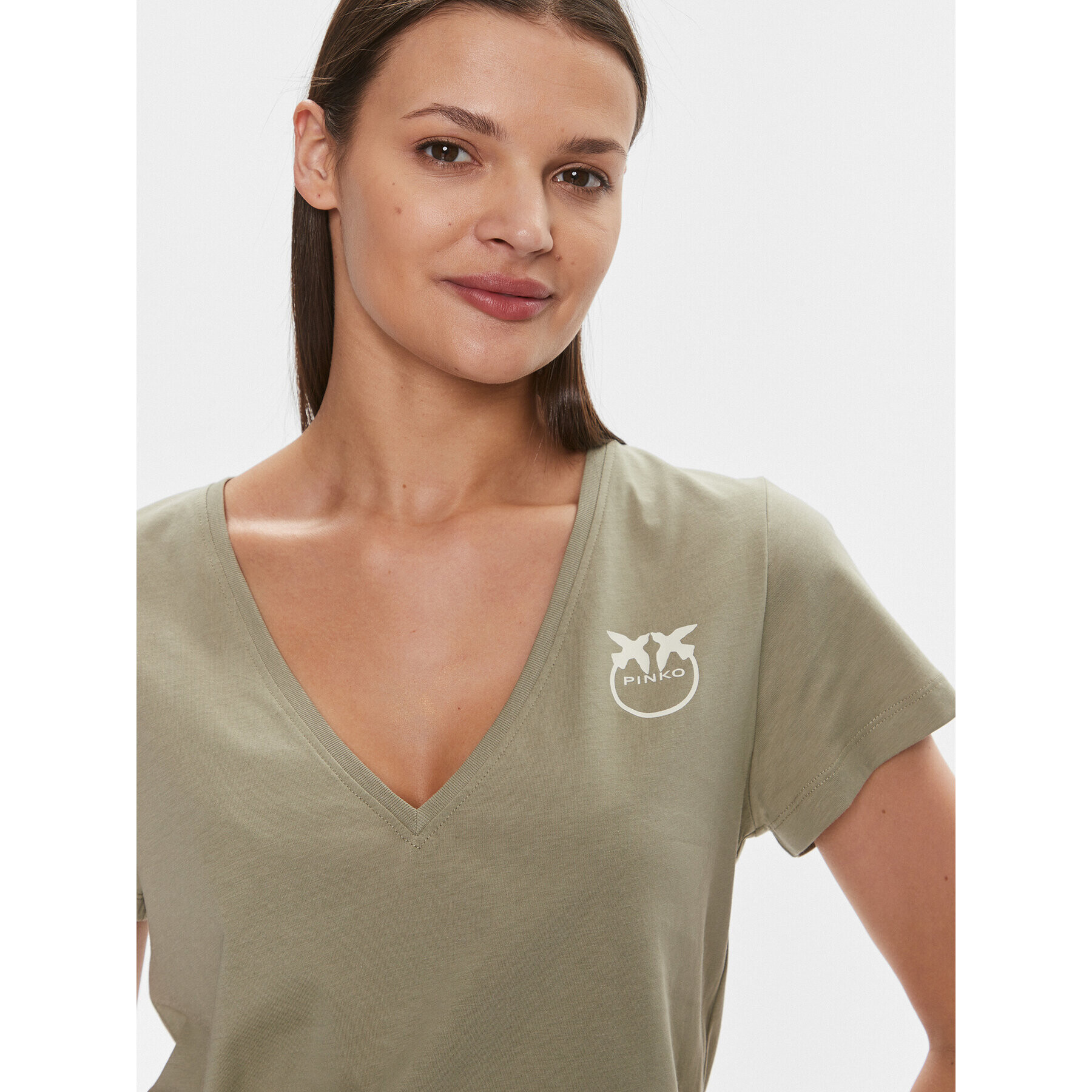 Pinko Тишърт 102950 A1N8 Зелен Regular Fit - Pepit.bg