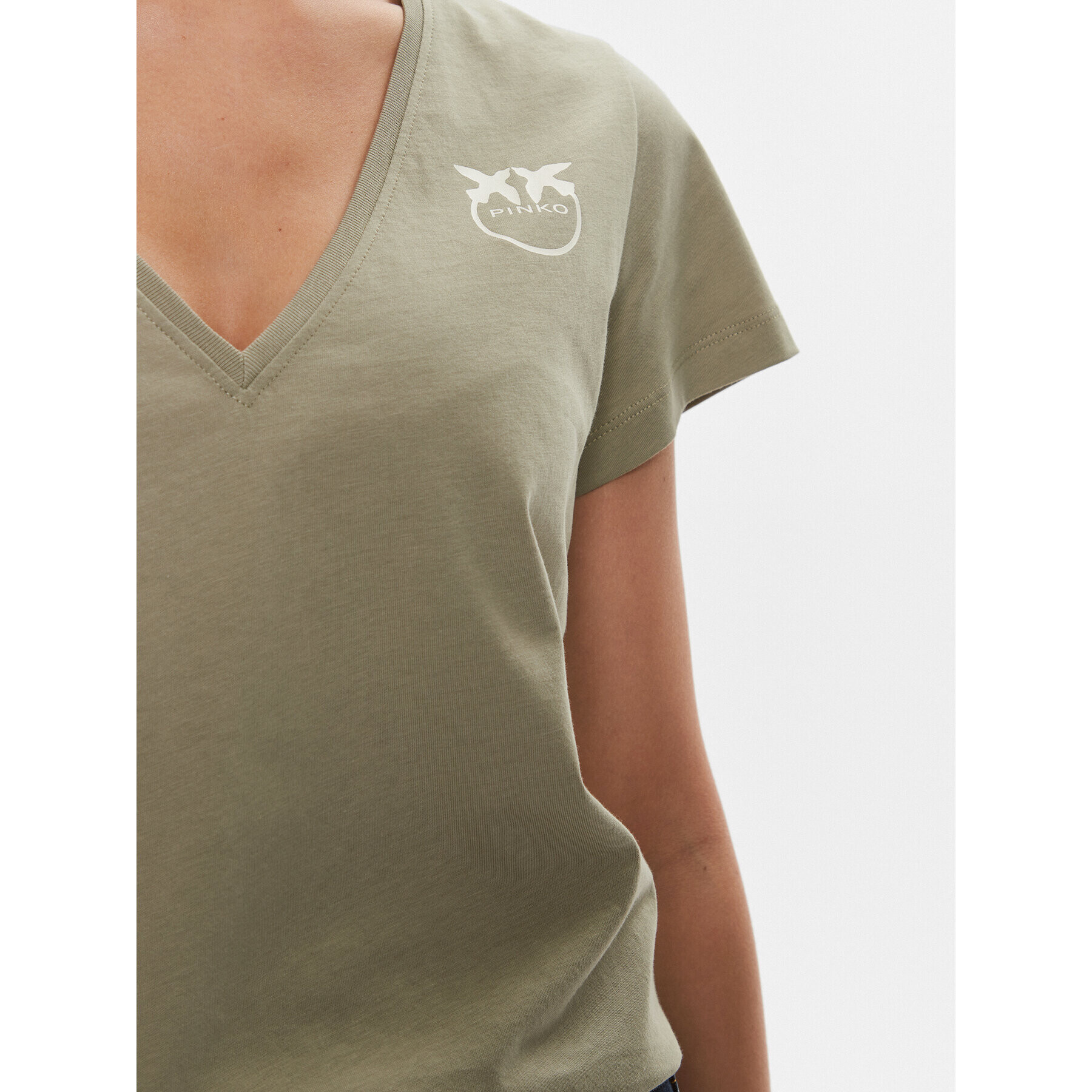 Pinko Тишърт 102950 A1N8 Зелен Regular Fit - Pepit.bg