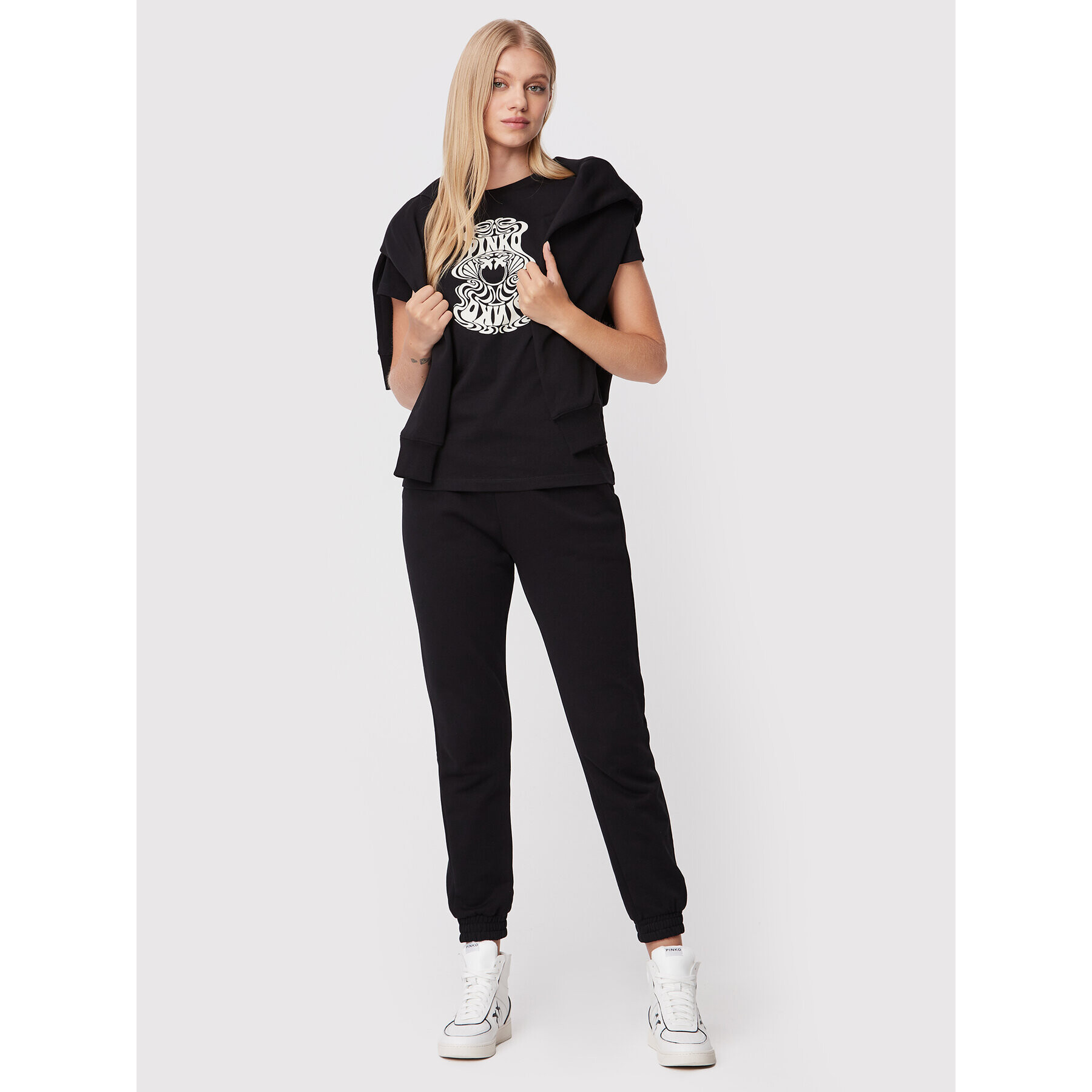 Pinko Тишърт Acquasparta 3 1G186J Y6K7 Черен Regular Fit - Pepit.bg