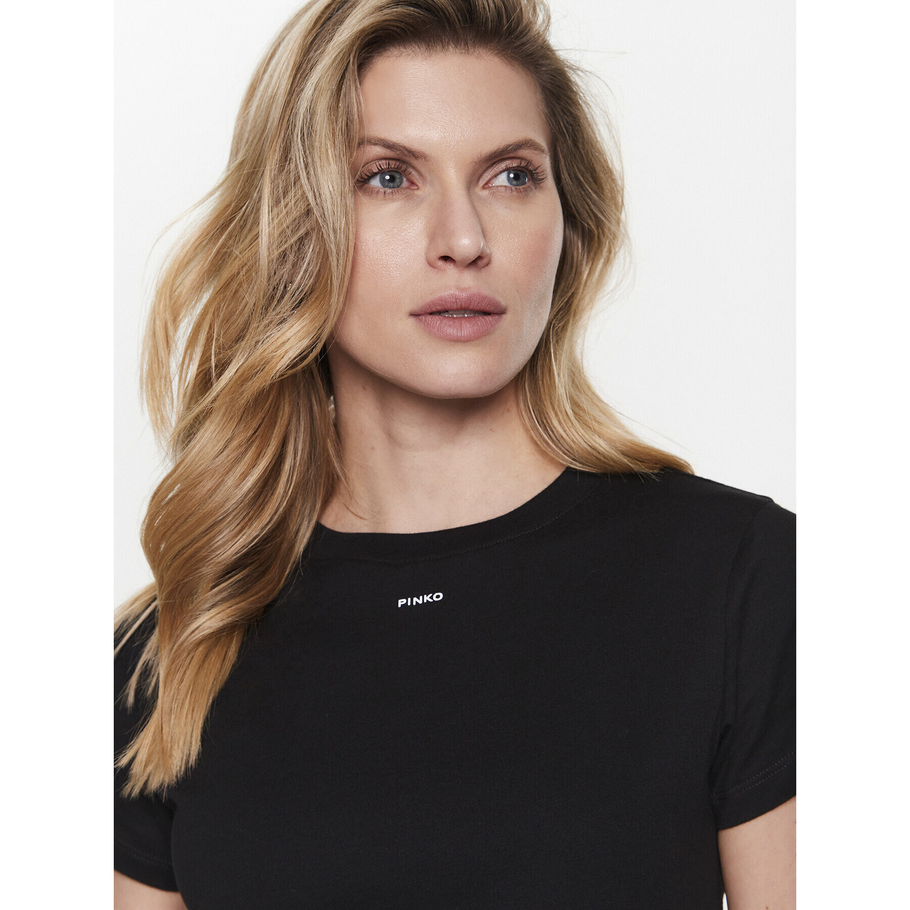 Pinko Тишърт Basico 100373 A0KP Черен Regular Fit - Pepit.bg