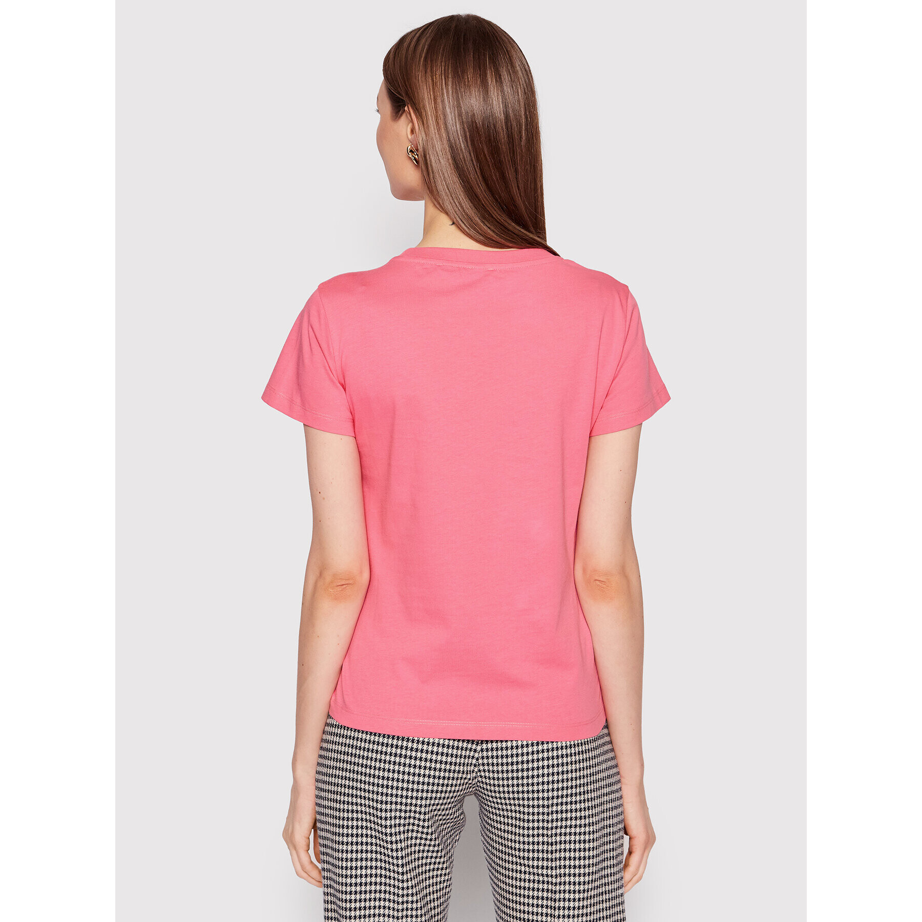 Pinko Тишърт Basico 3 1G173G Y7XK Розов Regular Fit - Pepit.bg