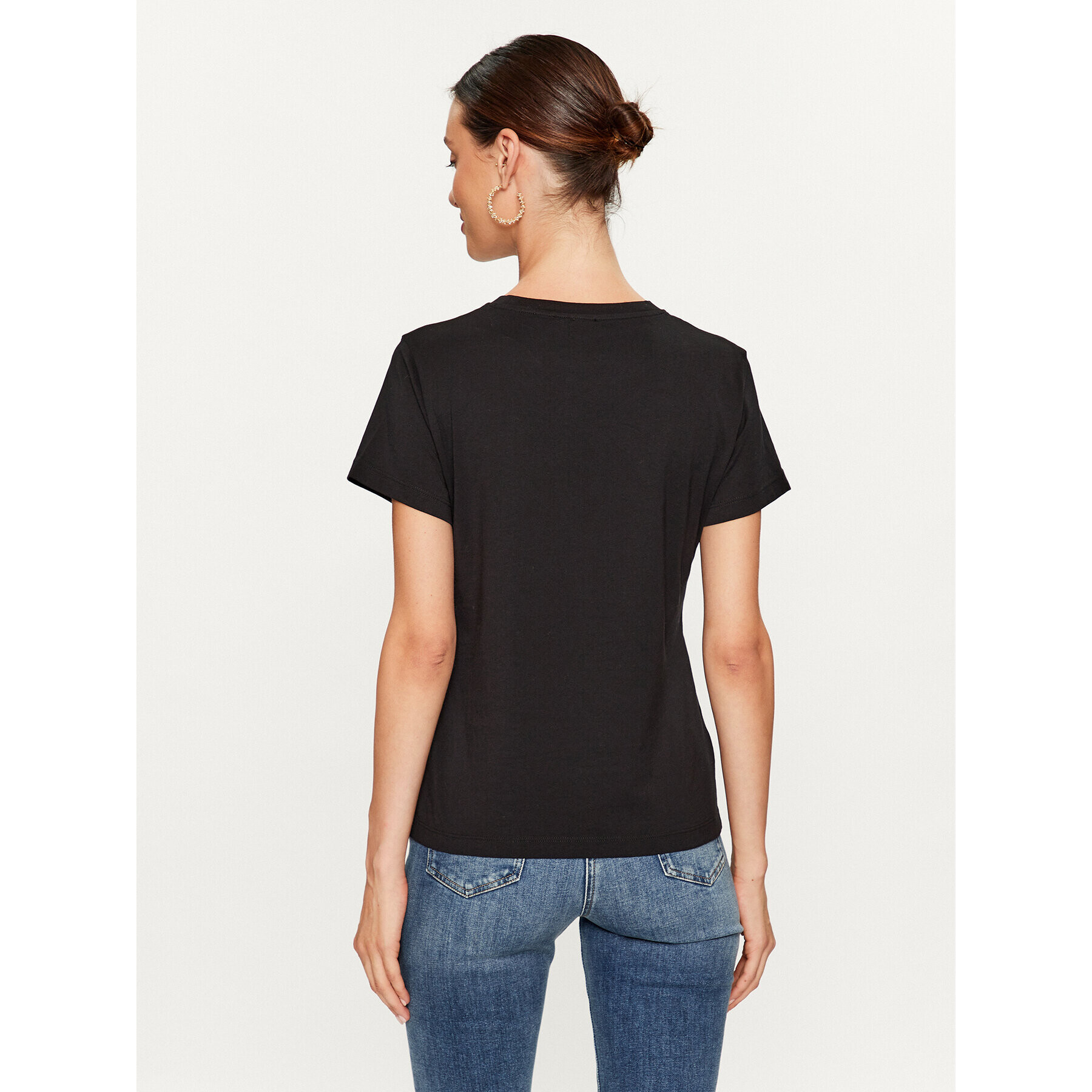 Pinko Тишърт Bussolotto 100355 A1AY Черен Regular Fit - Pepit.bg