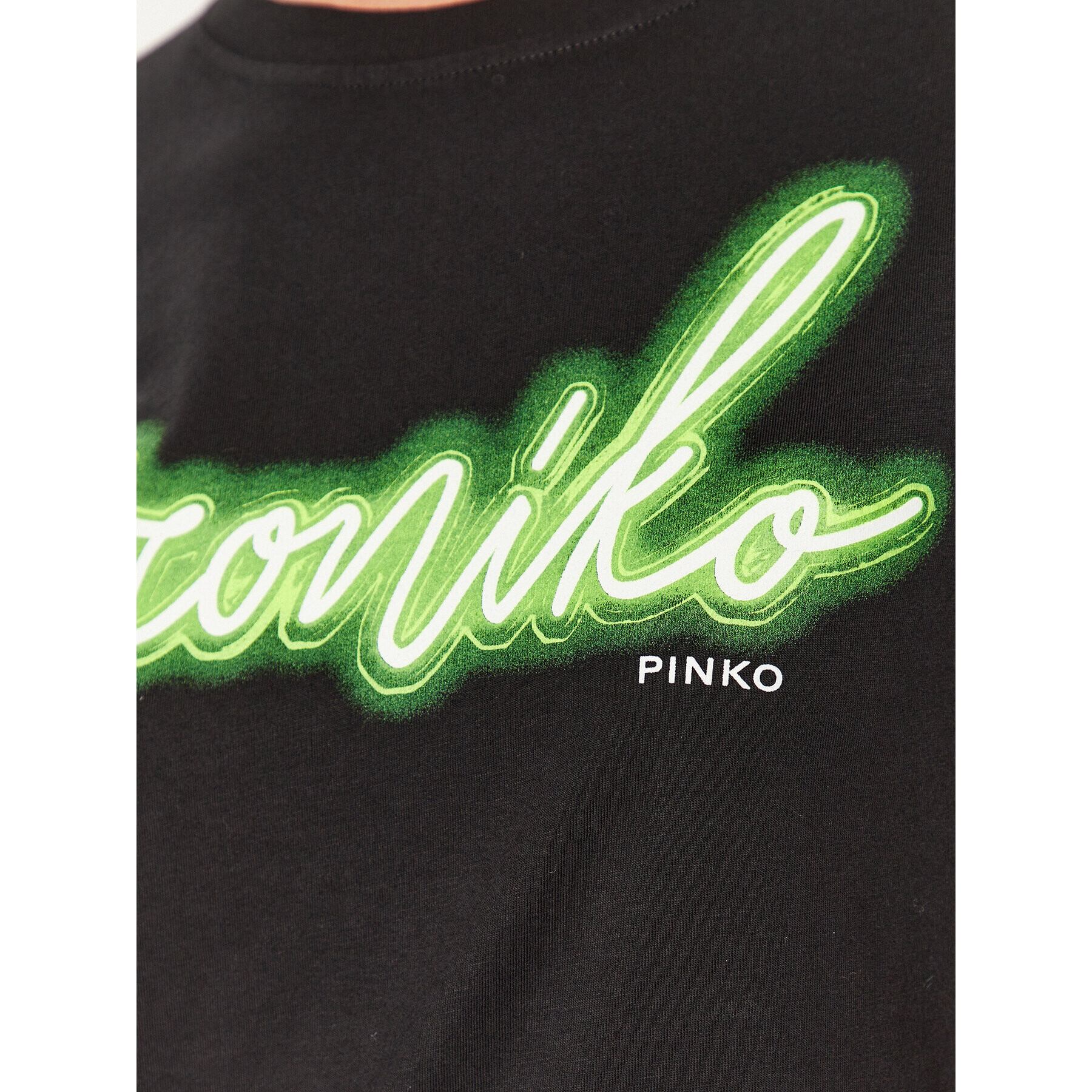 Pinko Тишърт Bussolotto 100355 A1AY Черен Regular Fit - Pepit.bg