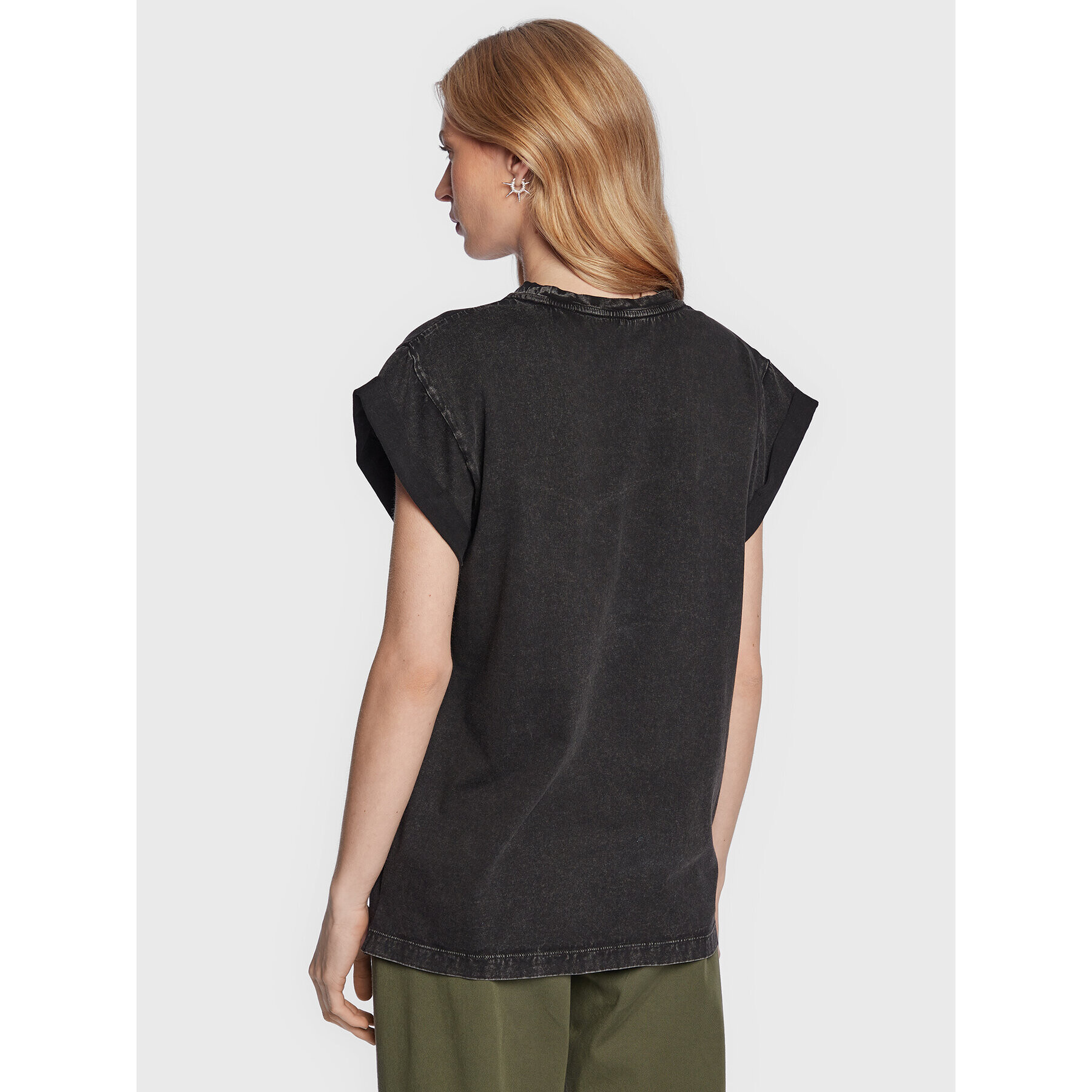 Pinko Тишърт Difensore 100738 A0OP Сив Regular Fit - Pepit.bg