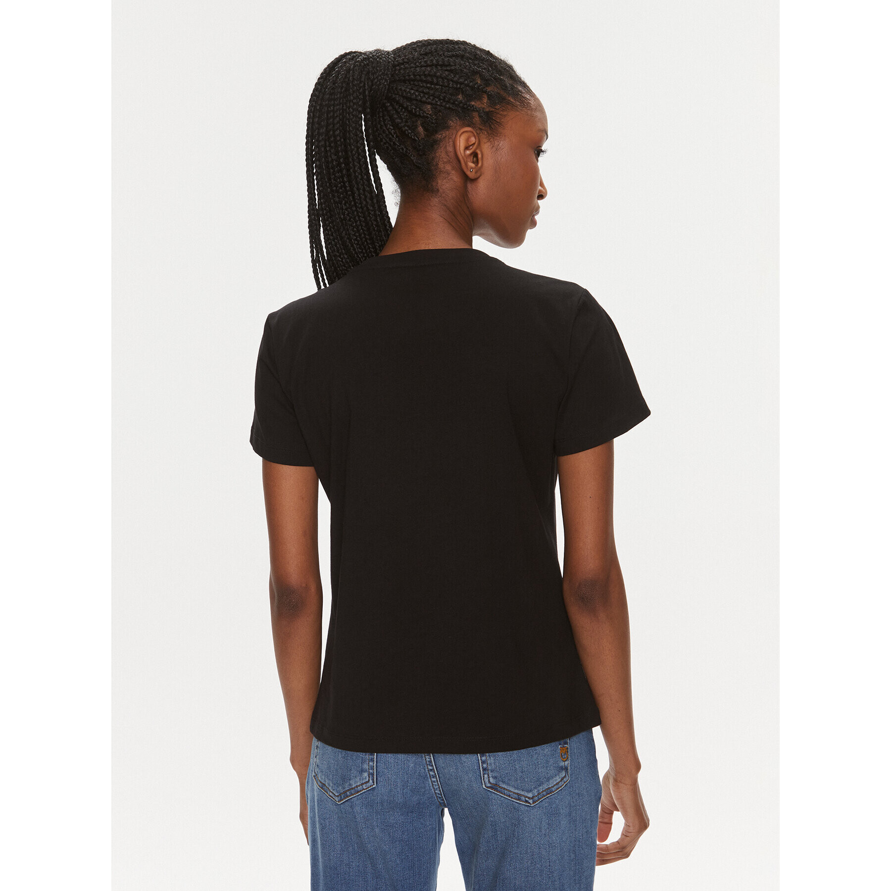 Pinko Тишърт Quentin 100535 A1R7 Черен Regular Fit - Pepit.bg