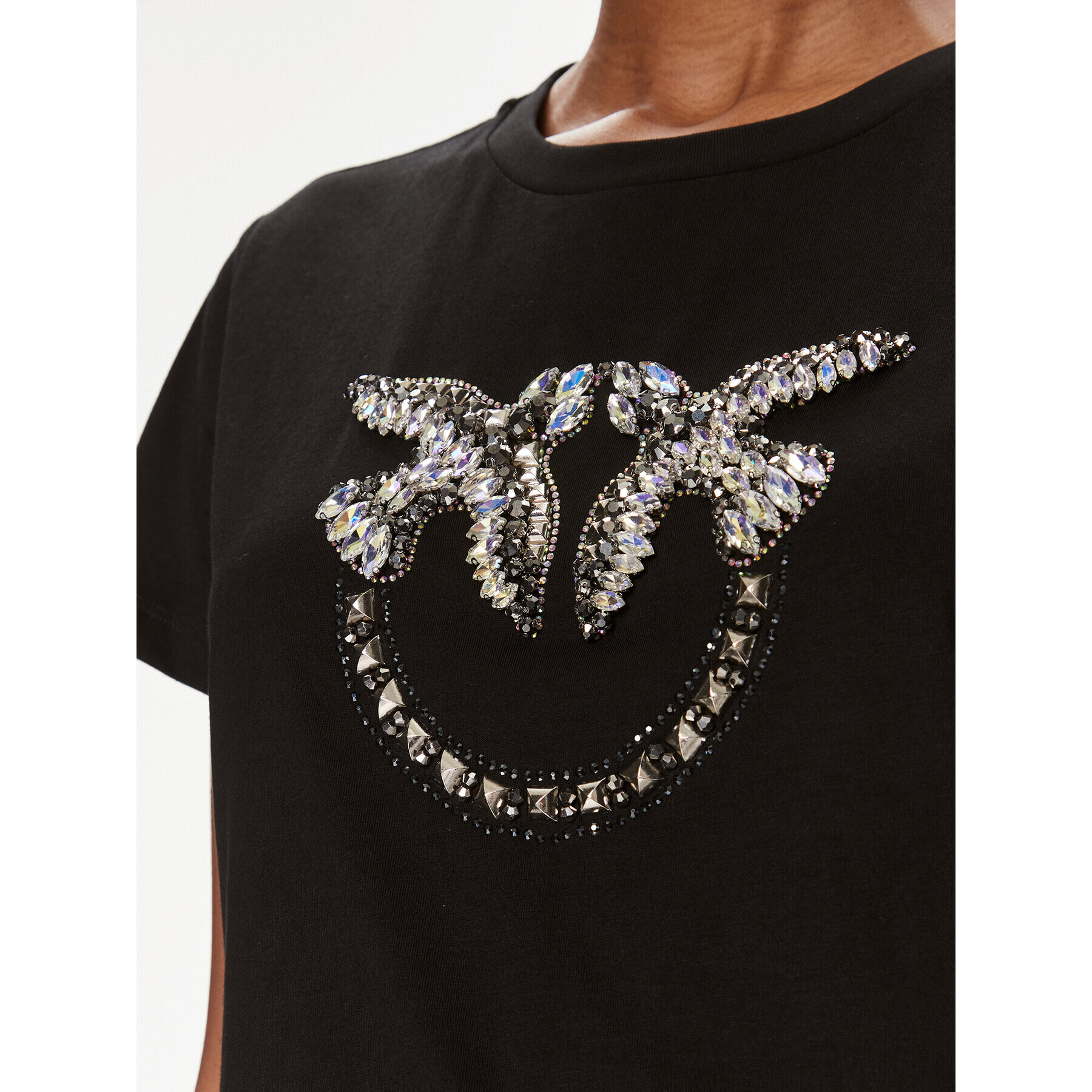 Pinko Тишърт Quentin 100535 A1R7 Черен Regular Fit - Pepit.bg
