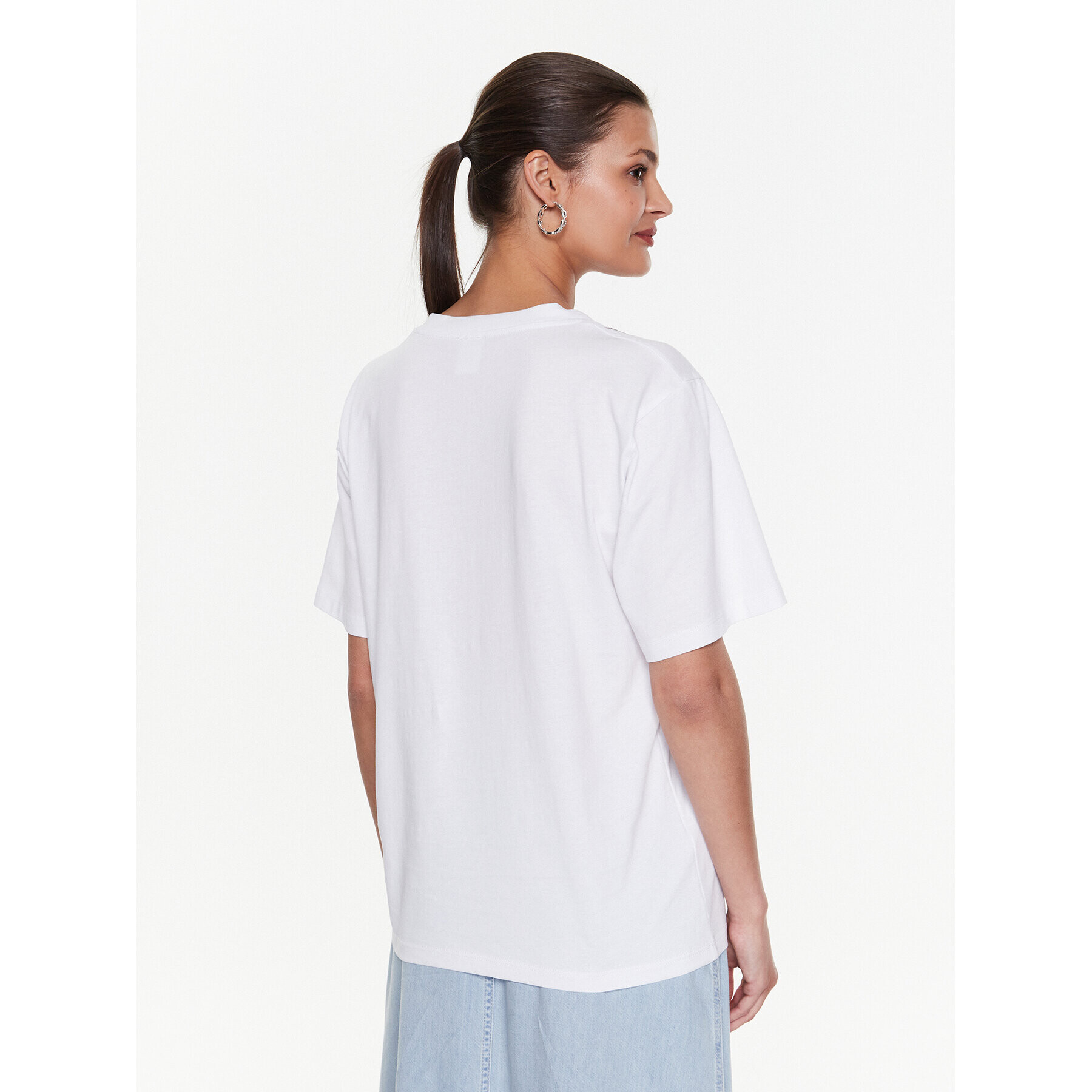 Pinko Тишърт Rugby 100495 A0M7 Бял Regular Fit - Pepit.bg