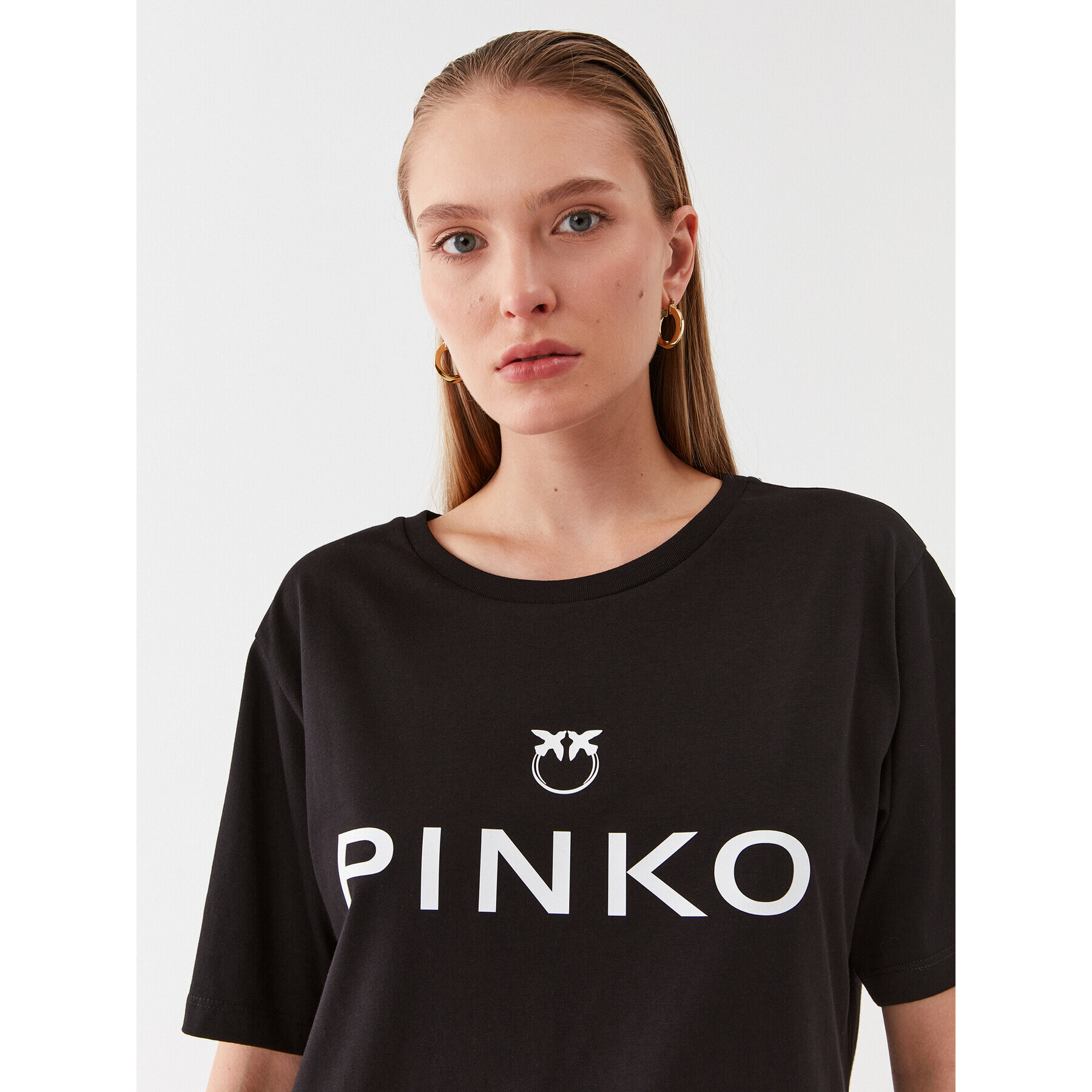 Pinko Тишърт Scanner 101704 A12Y Черен Relaxed Fit - Pepit.bg