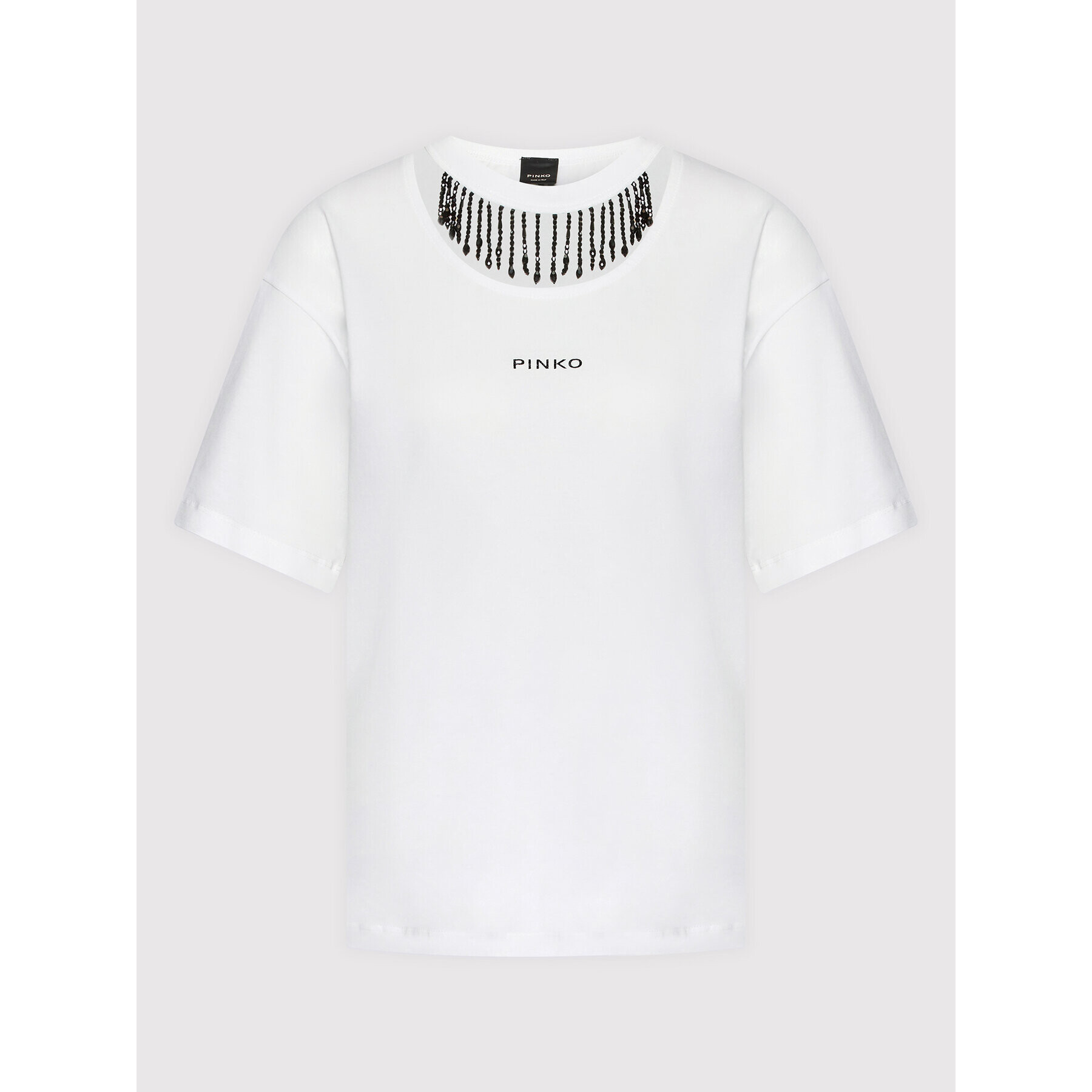 Pinko Тишърт Tiphanie 1G18AS A06Y Бял Regular Fit - Pepit.bg