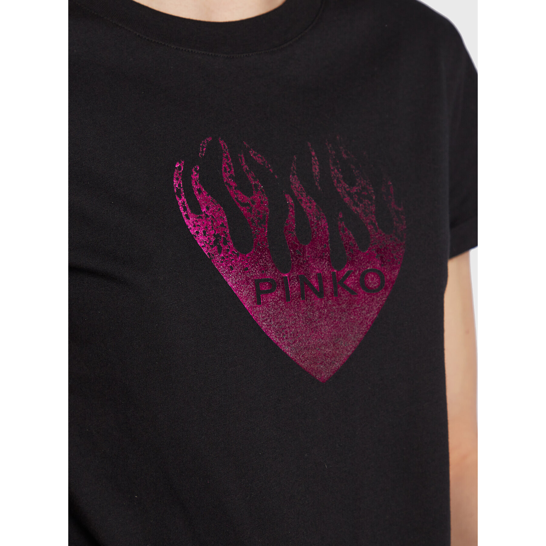 Pinko Тишърт Tolmezzo 100783 A0PR Черен Regular Fit - Pepit.bg