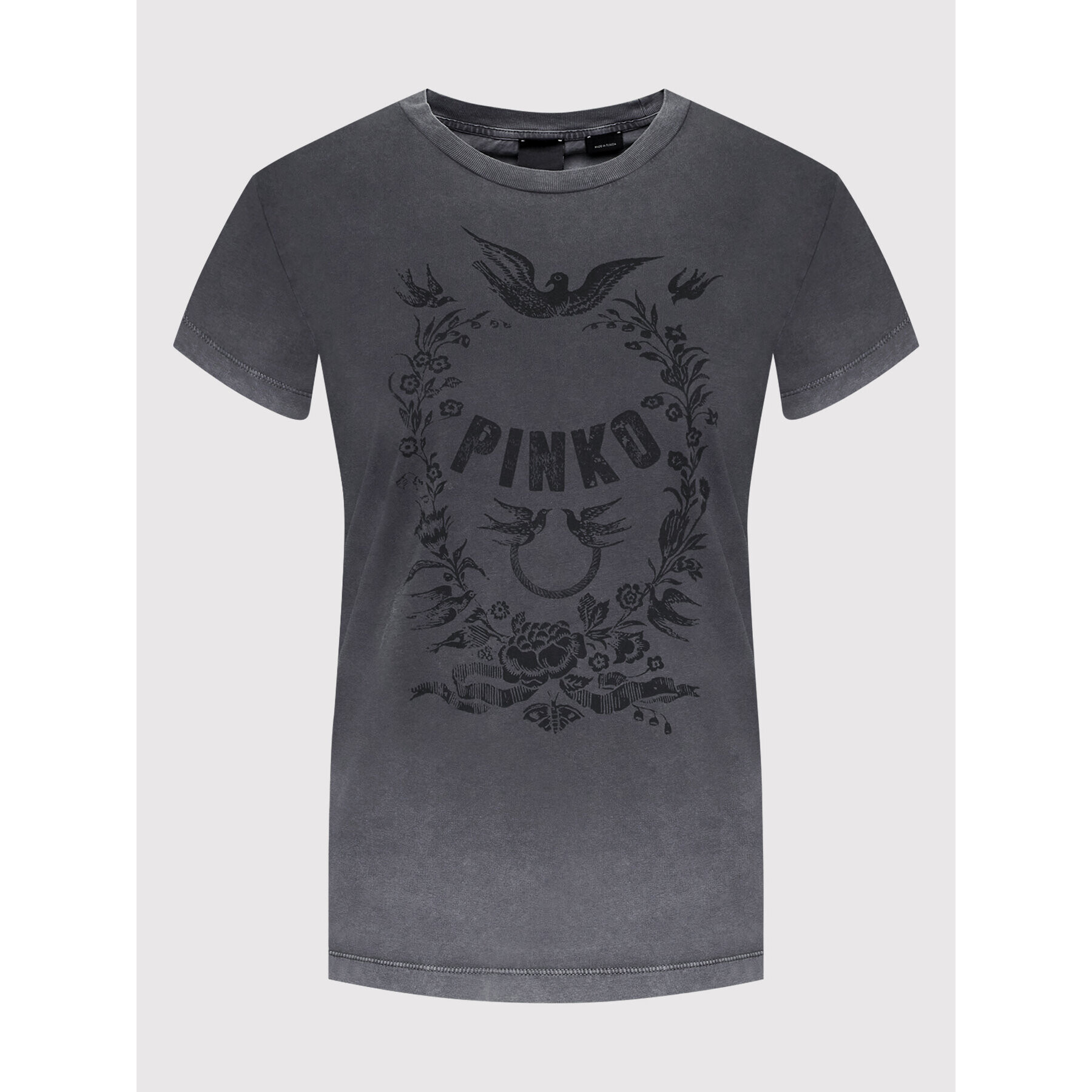 Pinko Тишърт Trixy 1G18H6 Y7WQ Сив Regular Fit - Pepit.bg