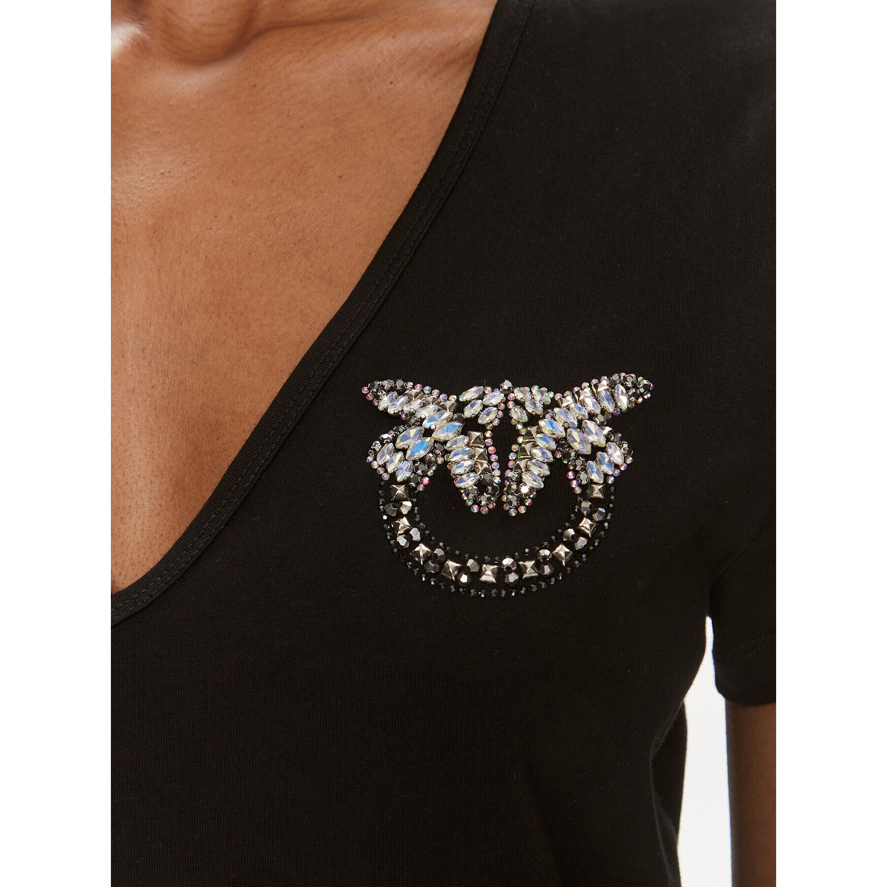 Pinko Тишърт Turbato 100372 A1R7 Черен Regular Fit - Pepit.bg
