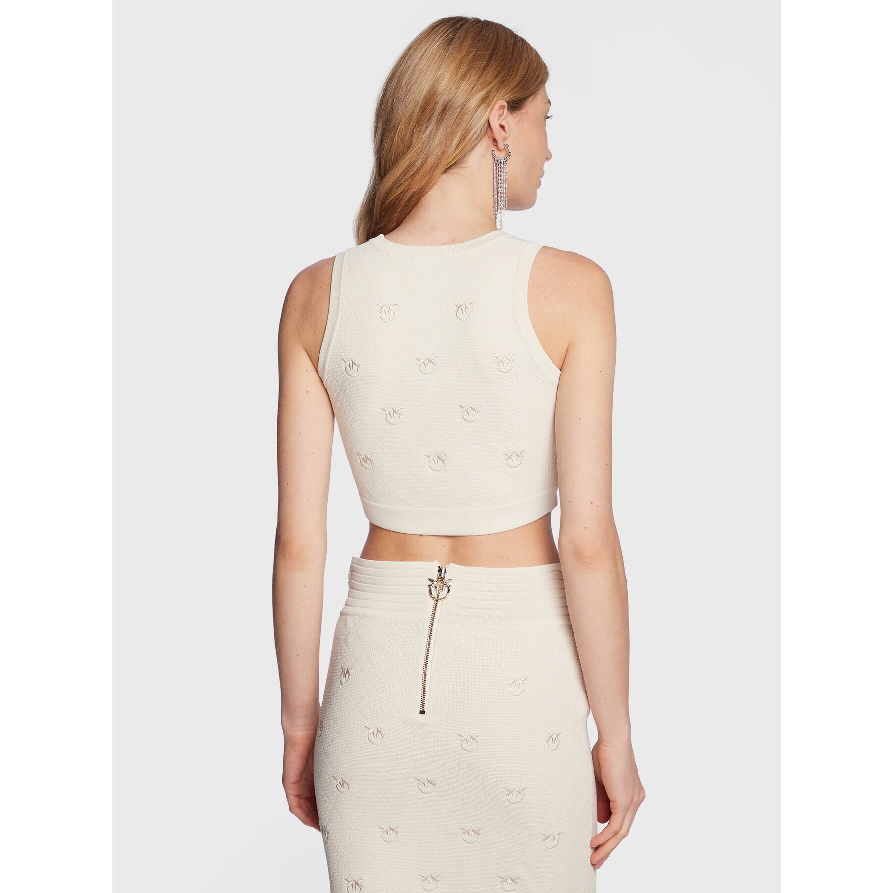 Pinko топ 100148 A0HW Бежов Regular Fit - Pepit.bg