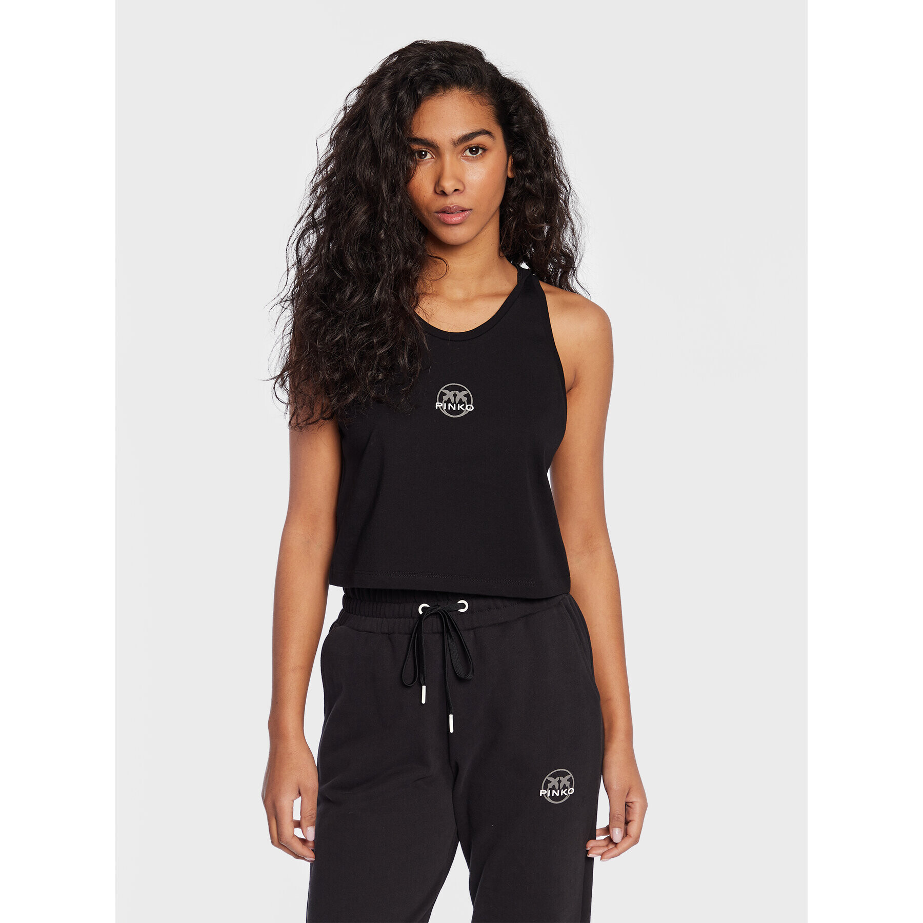 Pinko топ 100658 A0KO Черен Relaxed Fit - Pepit.bg