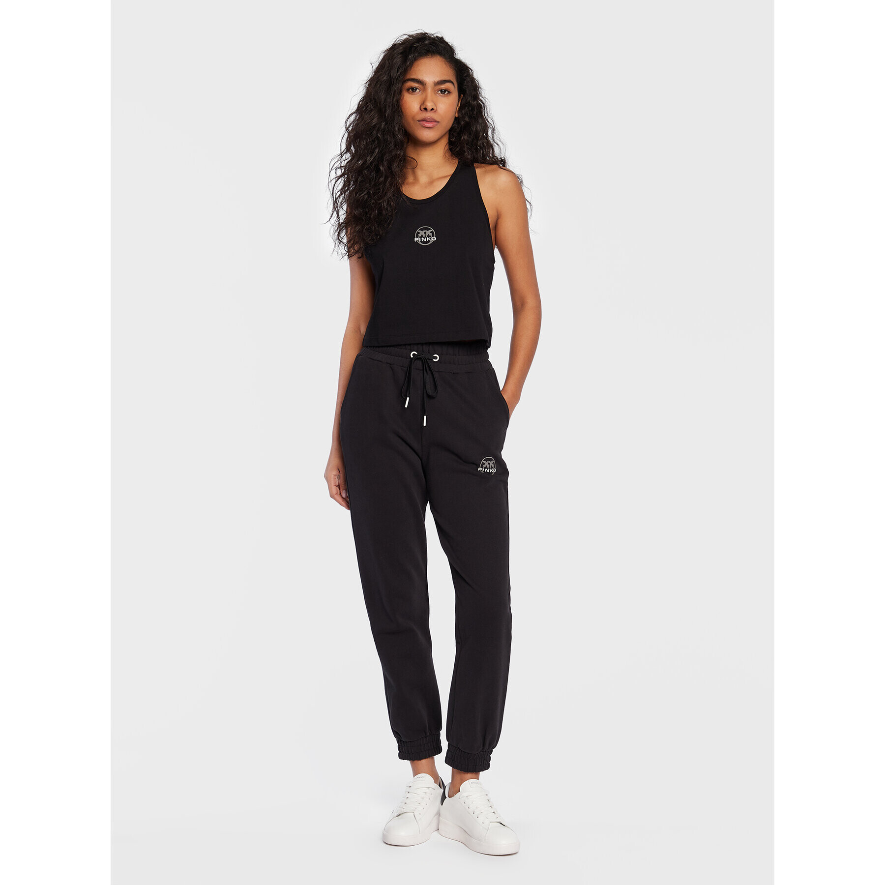 Pinko топ 100658 A0KO Черен Relaxed Fit - Pepit.bg