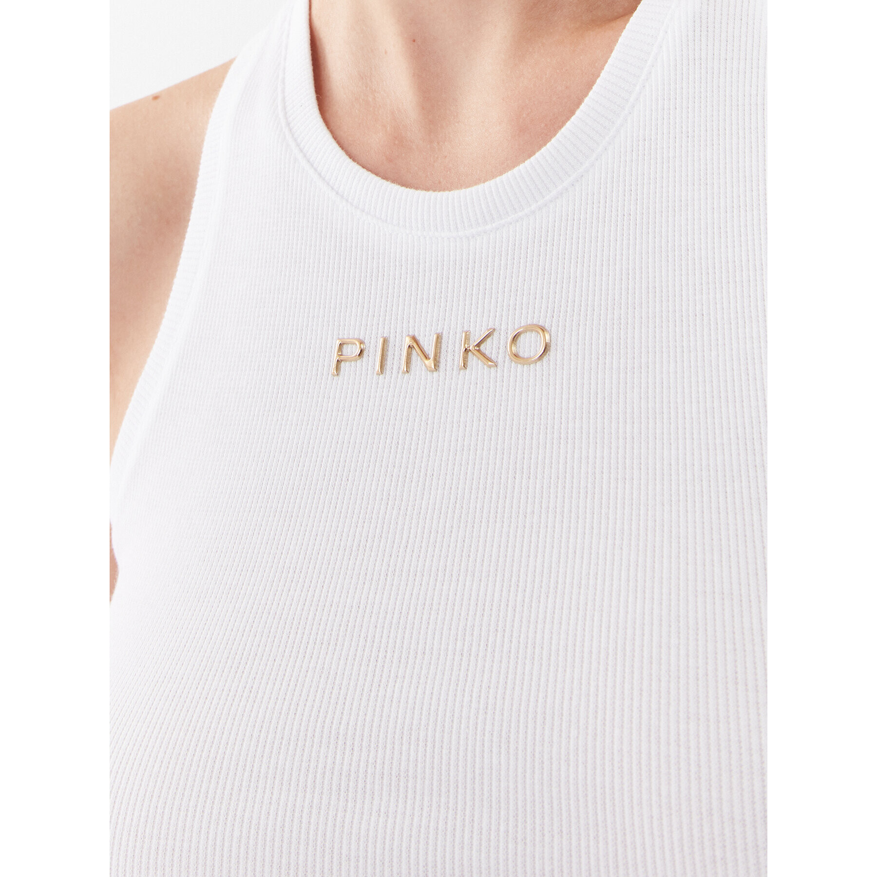 Pinko топ 100822 A15E Бял Regular Fit - Pepit.bg