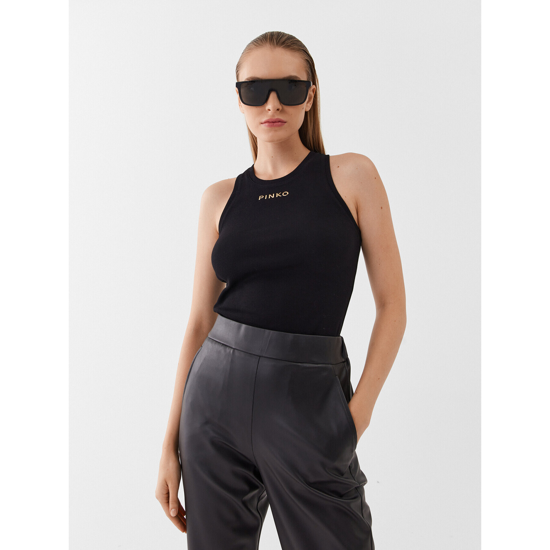 Pinko топ 100822 A15E Черен Regular Fit - Pepit.bg