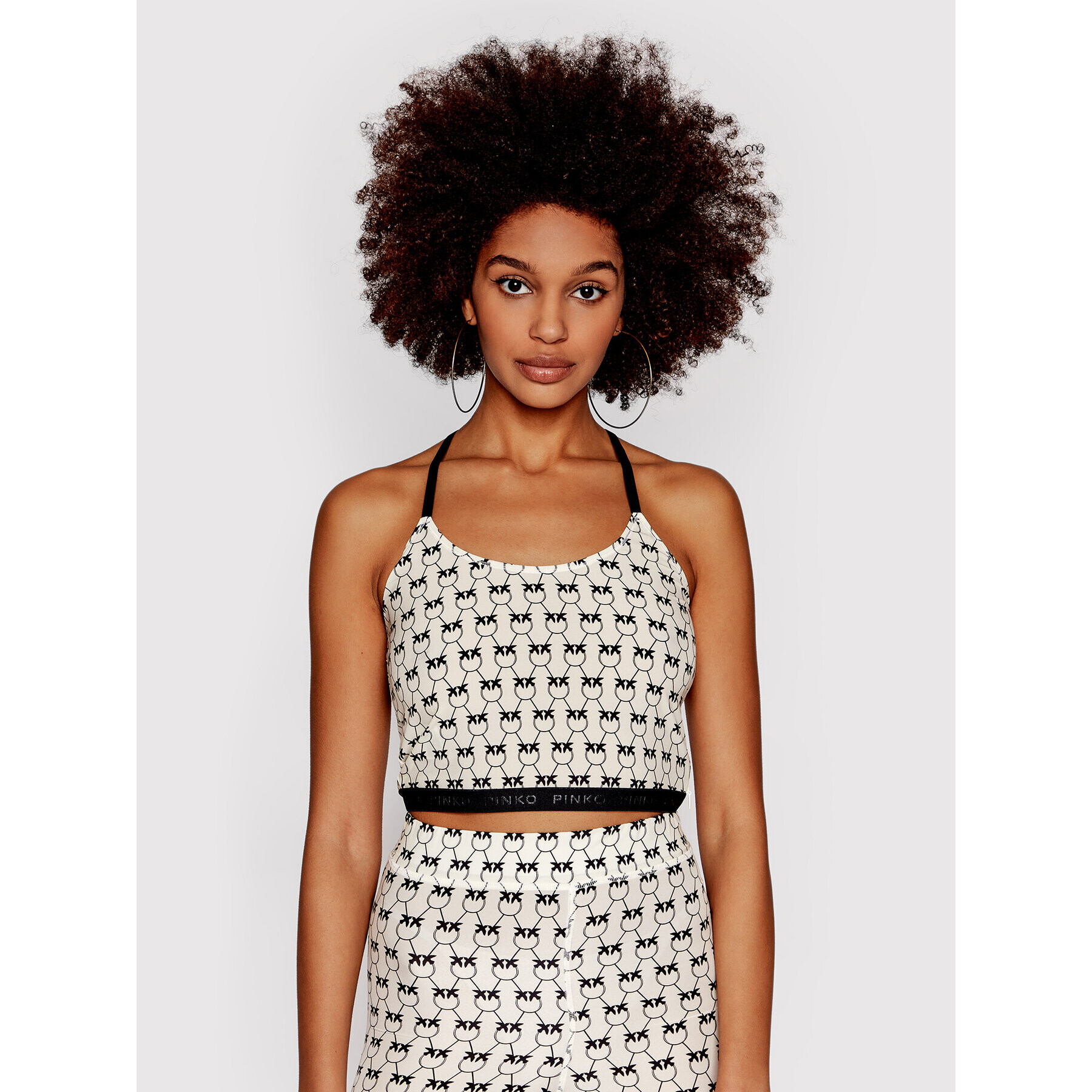 Pinko топ 1G16Z5 8583 Бежов Slim Fit - Pepit.bg