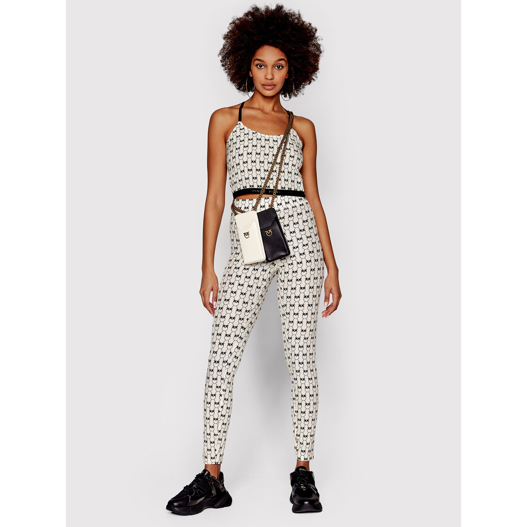 Pinko топ 1G16Z5 8583 Бежов Slim Fit - Pepit.bg