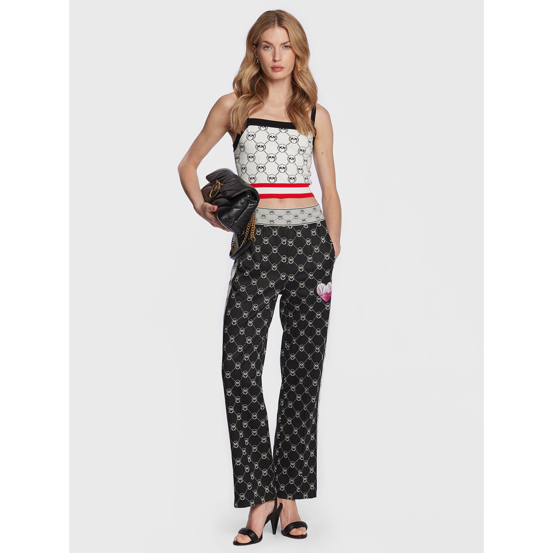 Pinko топ Alluminio 100447 A0KS Бял Slim Fit - Pepit.bg