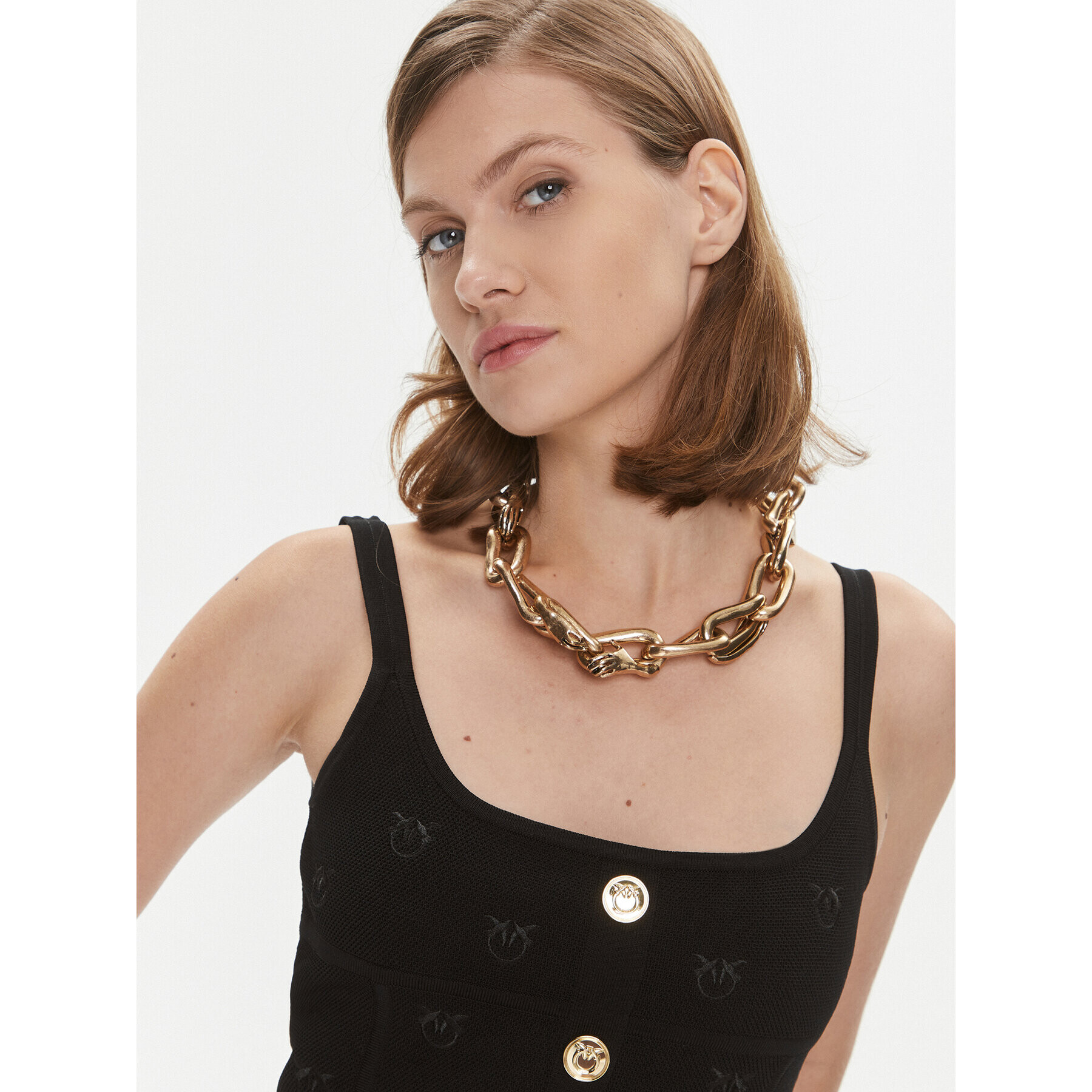 Pinko топ Dolly 101885 A16F Черен Slim Fit - Pepit.bg
