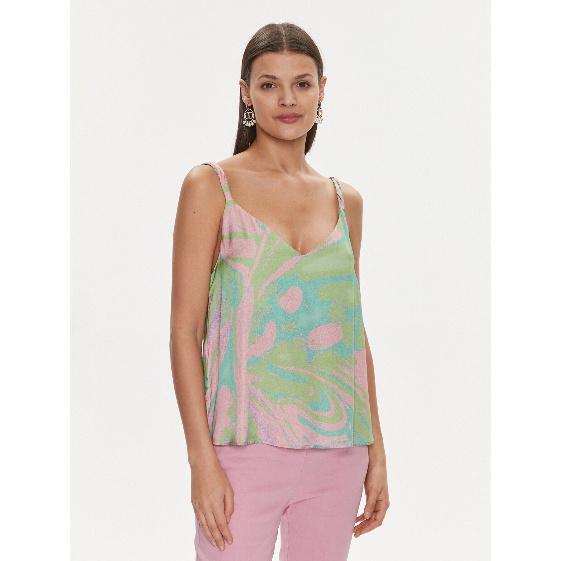 Pinko топ Talia 103117 A1NQ Зелен Regular Fit - Pepit.bg