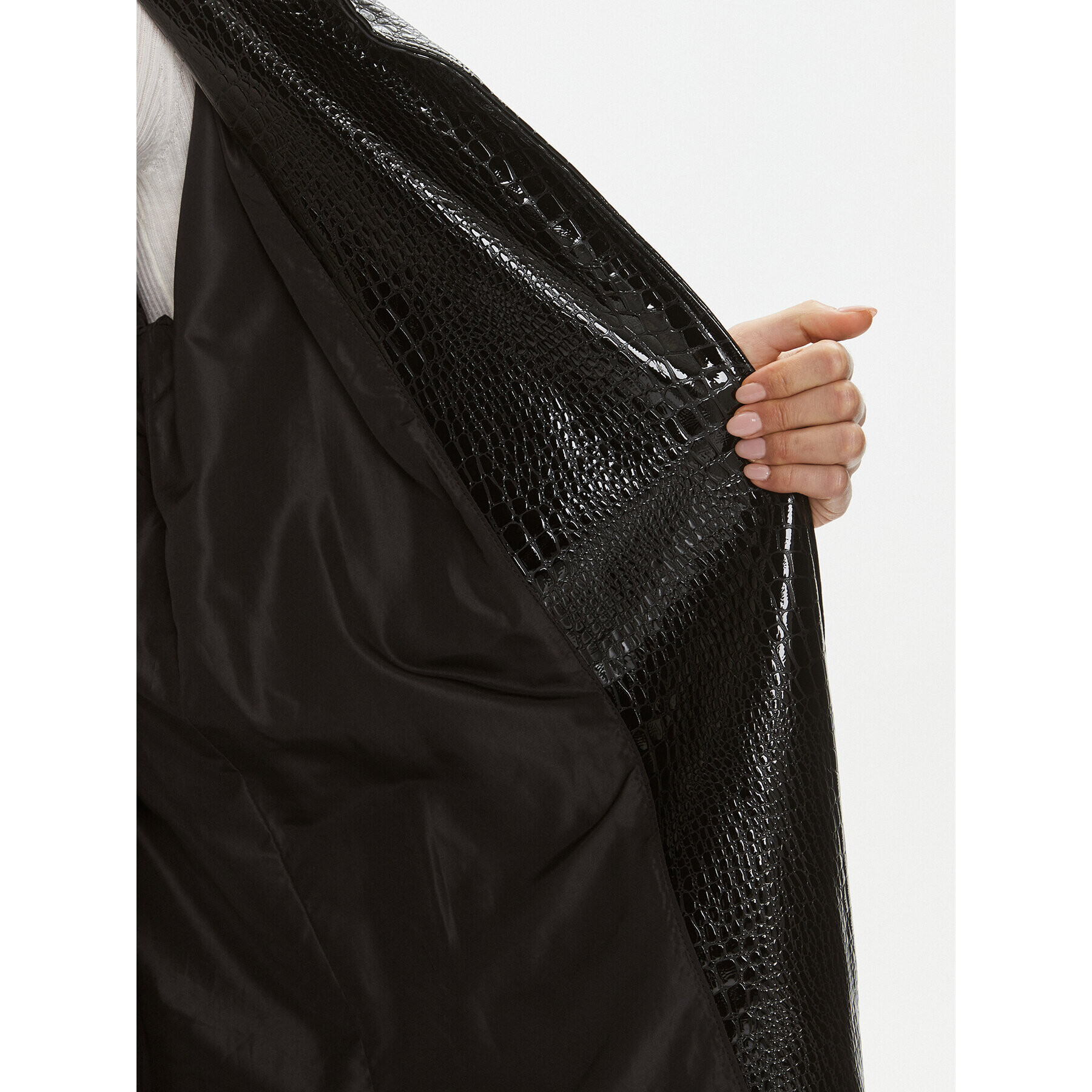 Pinko Тренч Trigun 102163 A1AT Черен Regular Fit - Pepit.bg