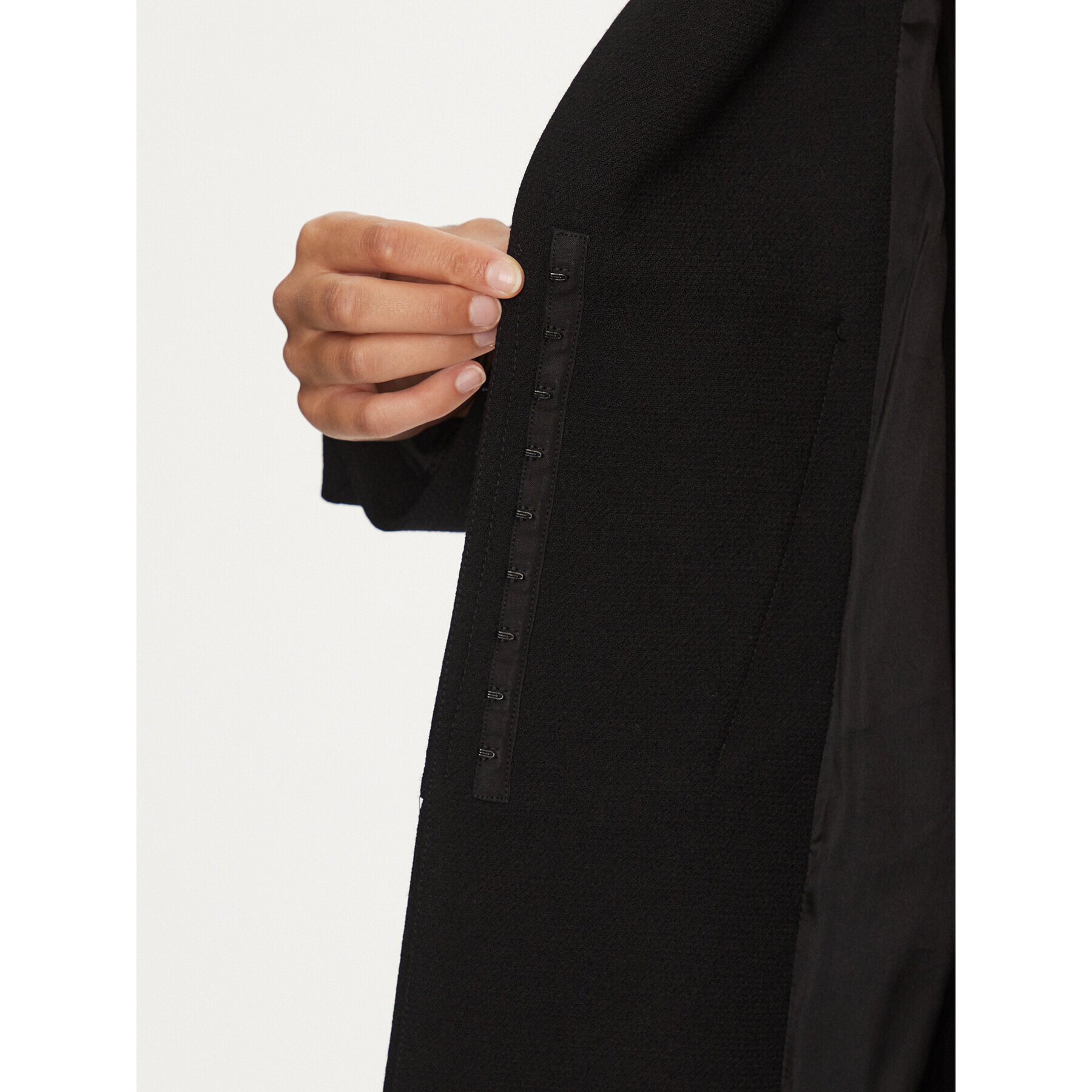 Pinko Вълнено палто Ethernet 101979 A07O Черен Regular Fit - Pepit.bg