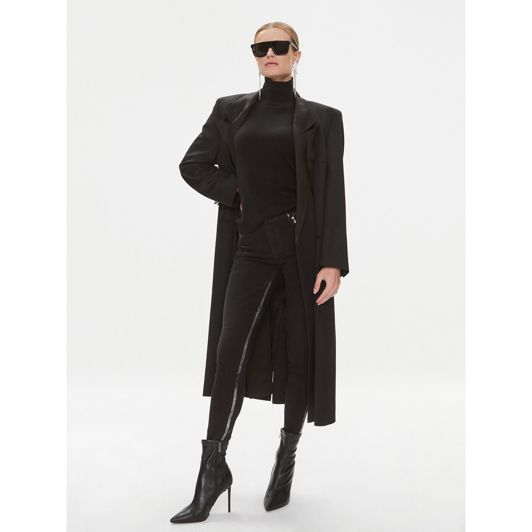 Please Дънки P0NHCFGW5Q Черен Skinny Fit - Pepit.bg