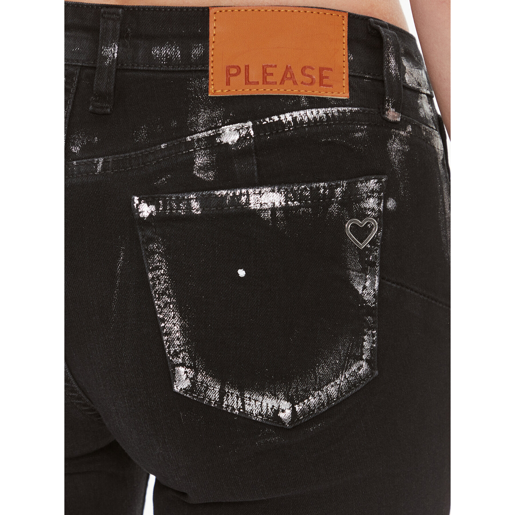 Please Дънки P0NHCFGW5Q Черен Skinny Fit - Pepit.bg